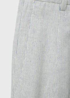 Straight-fit linen-blend suit trousers — Ecru 9