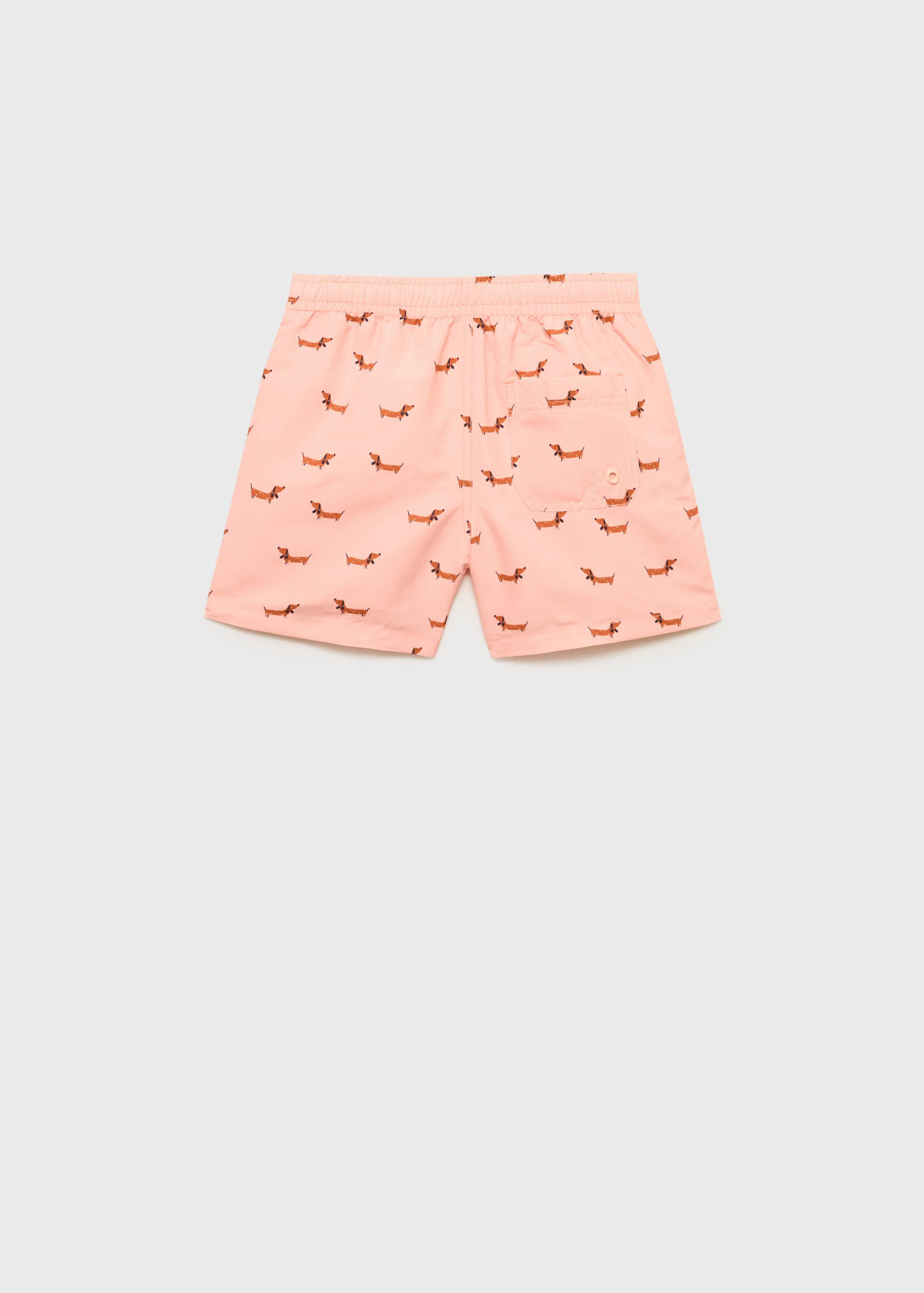 Printed swimming trunks - Reverse of the article