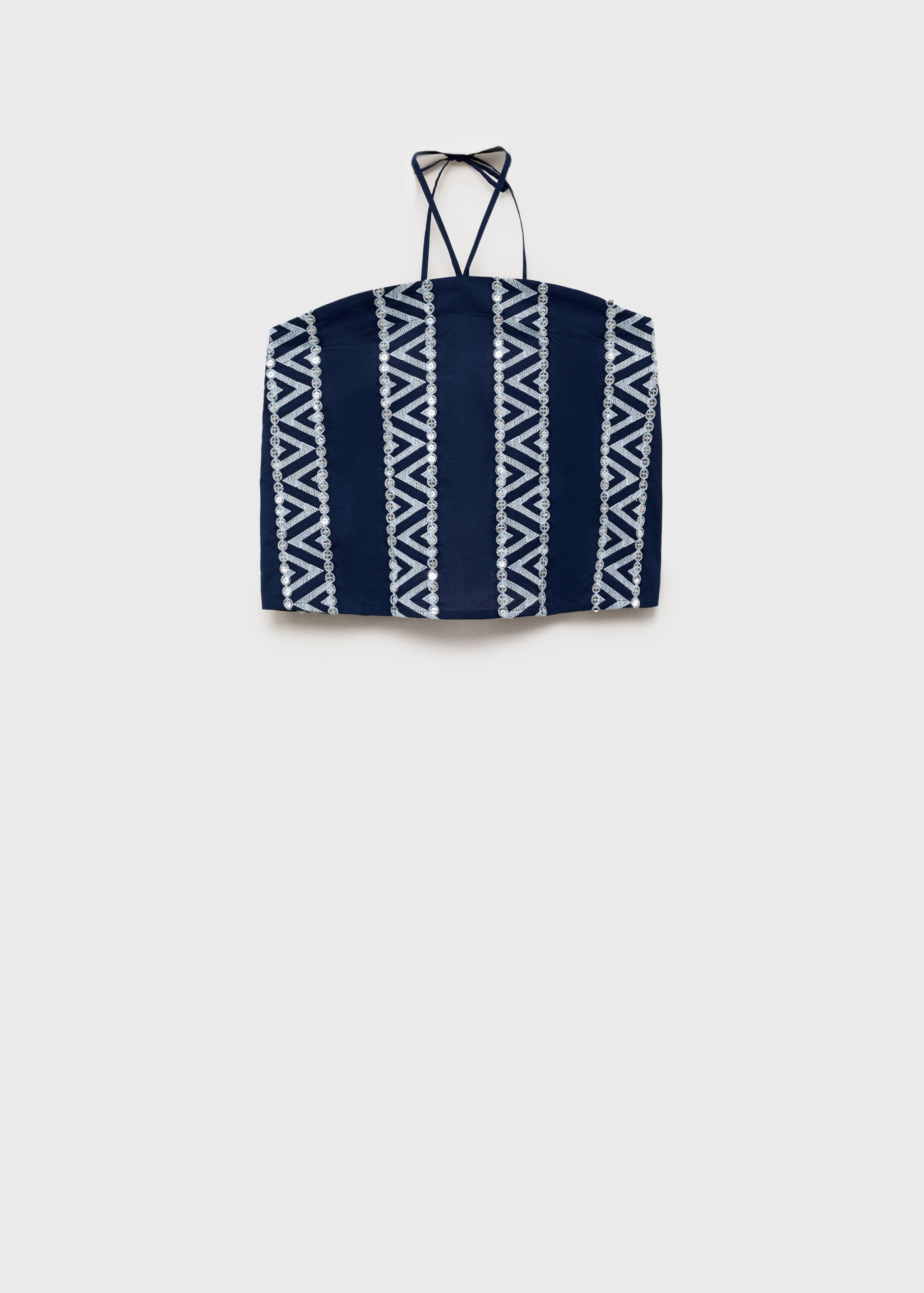 Mirror-embroidered top - Article without model