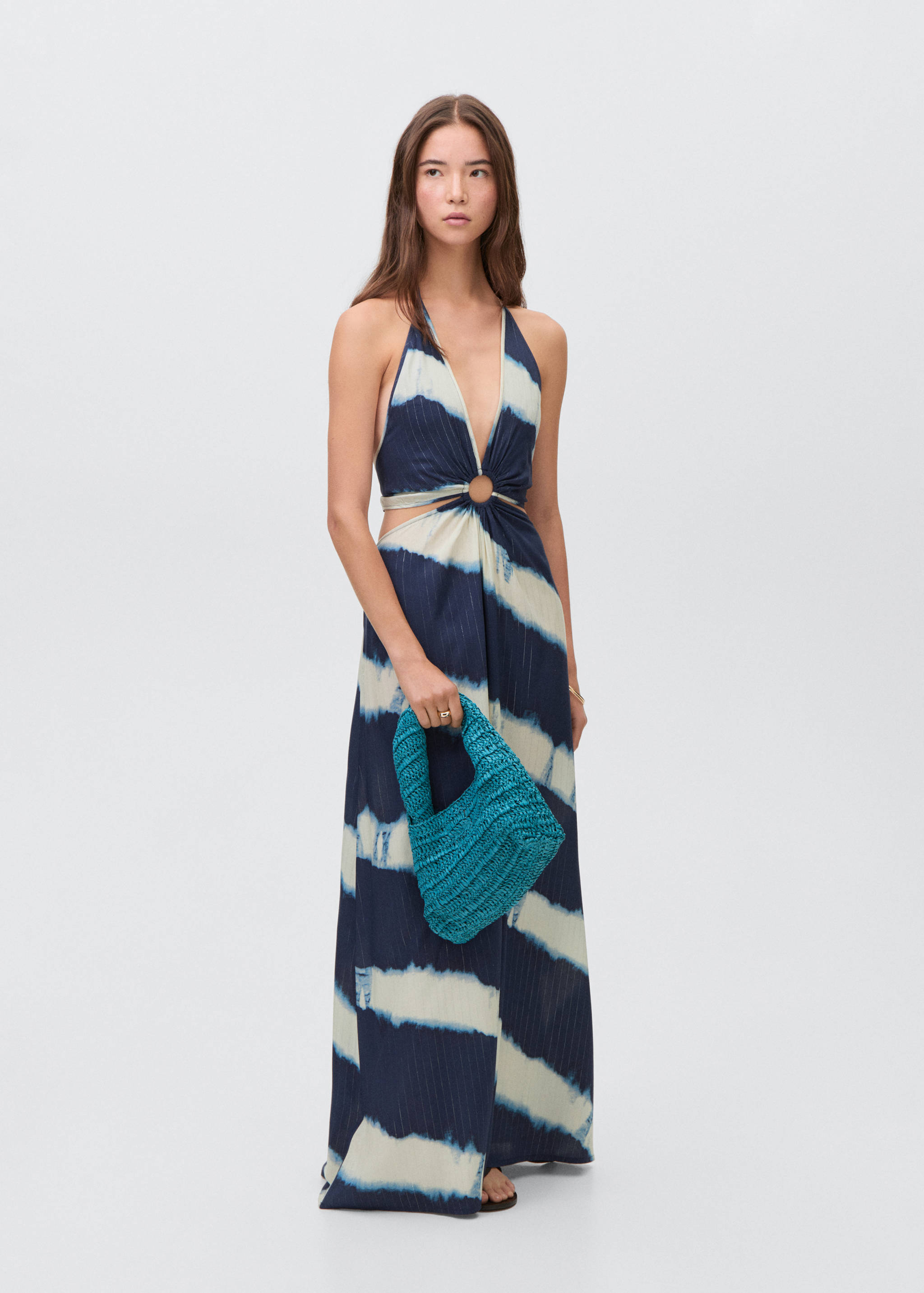 Robe longue tie-dye - Plan général