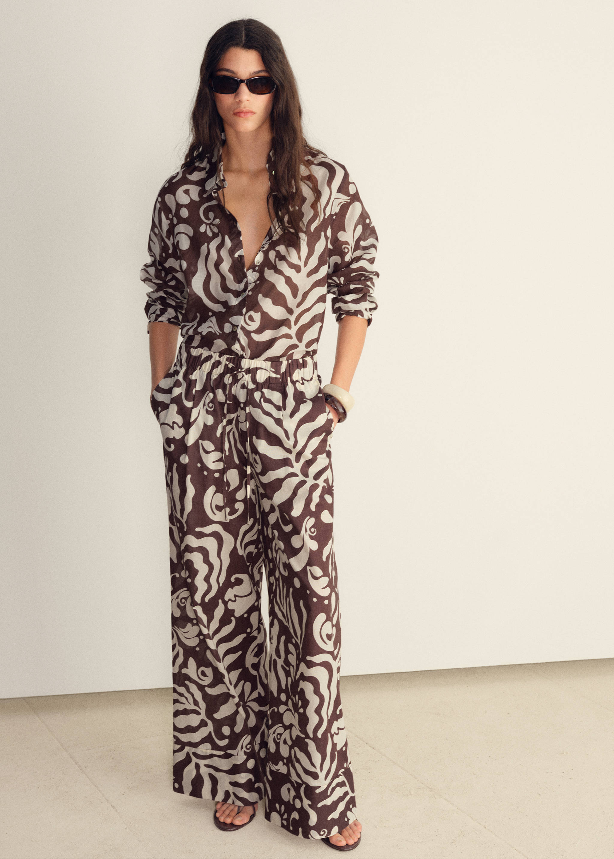 Printed cotton shirt - General plane