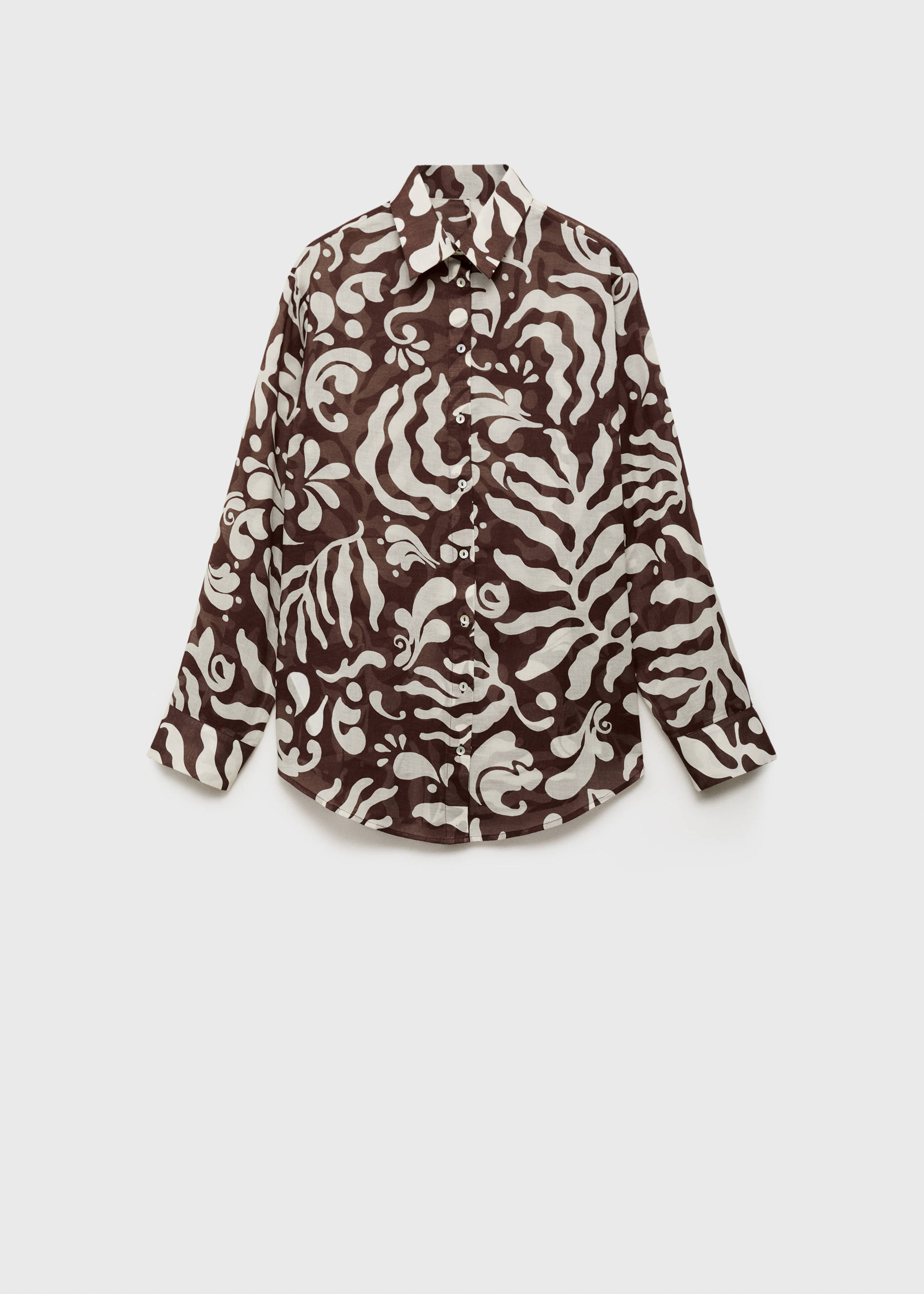 Katoenen blouse met print - Artikel zonder model