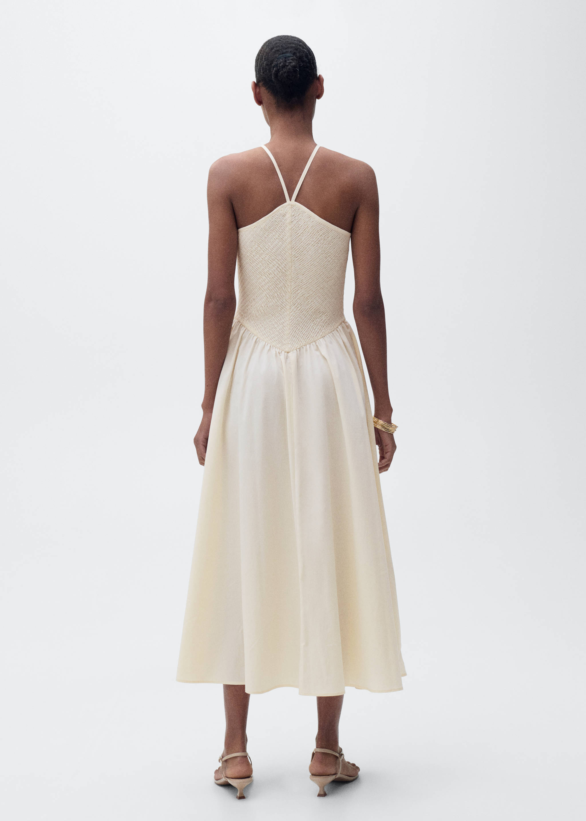Combined halter-neck dress - Reverse of the article