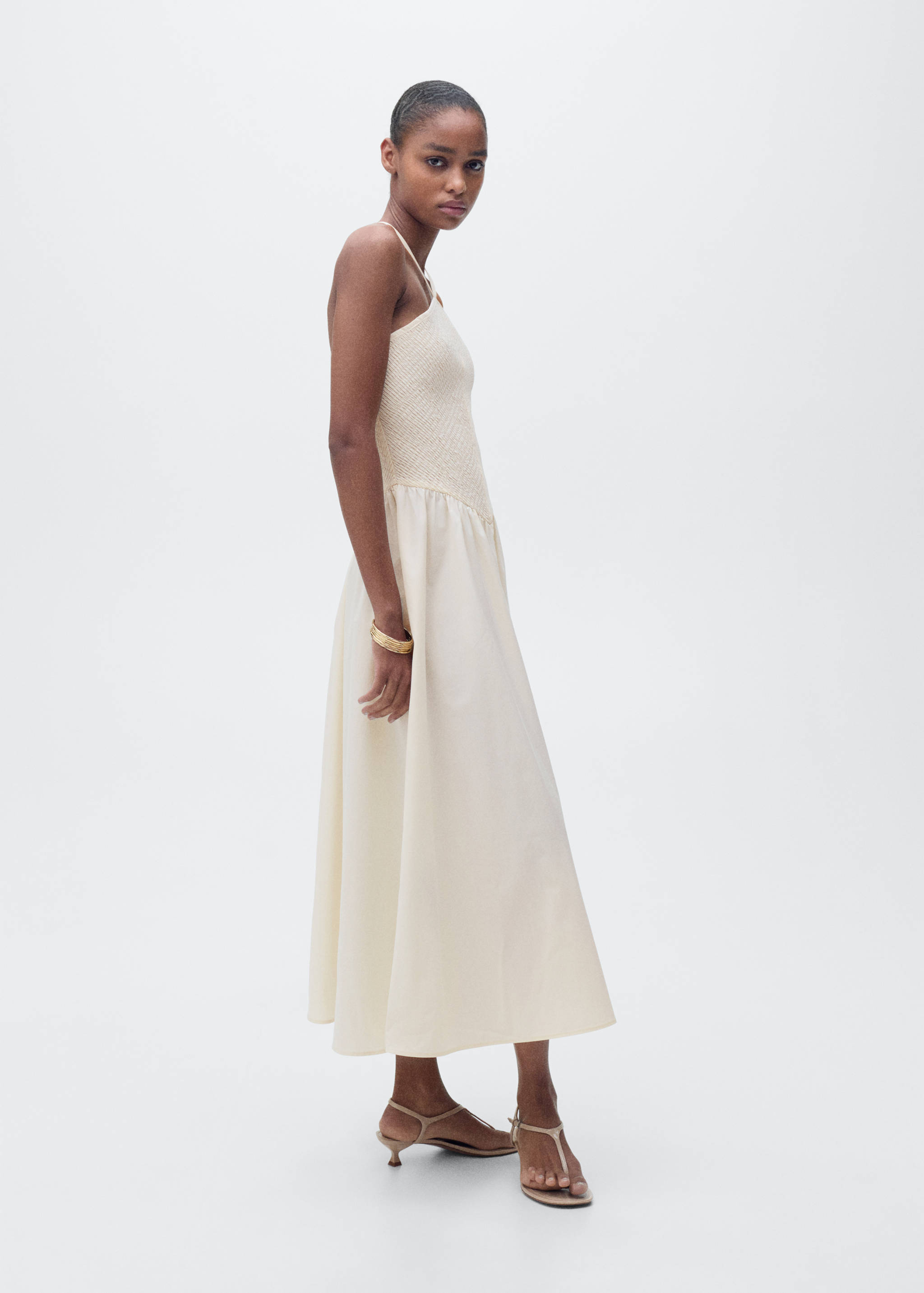 Combined halter-neck dress - Details of the article 2