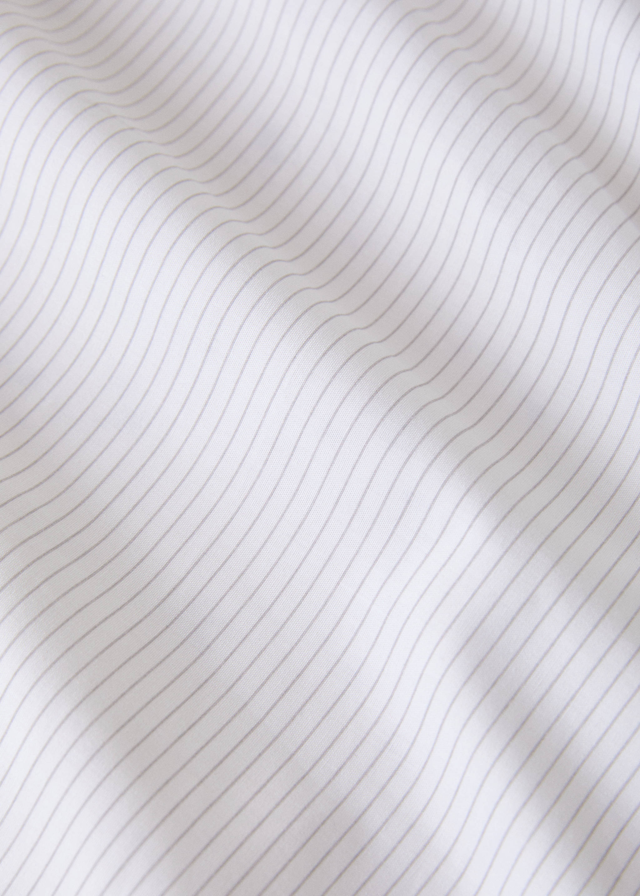 Percale cotton floral and fine-stripe reversible duvet cover for 150/160 cm bed - Details of the article 3