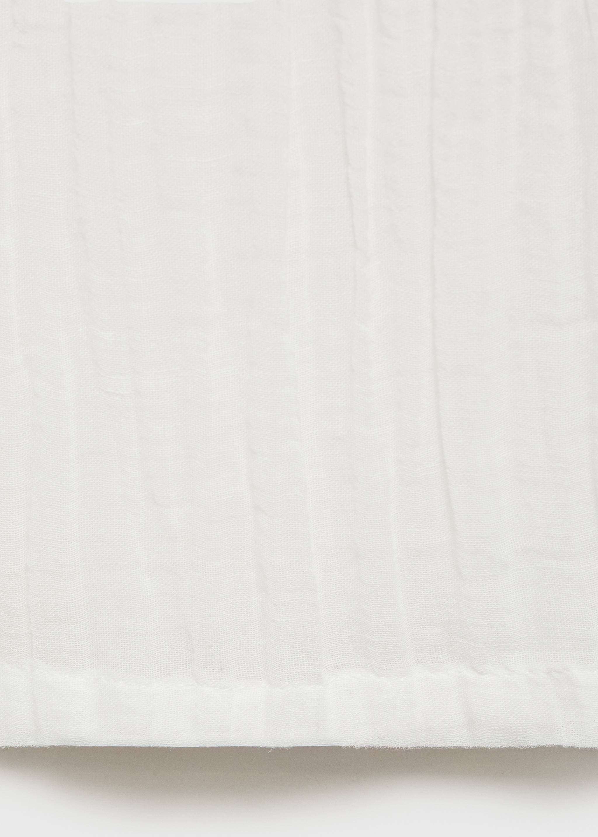 Fluid ramie trousers with bow - Details of the article 0