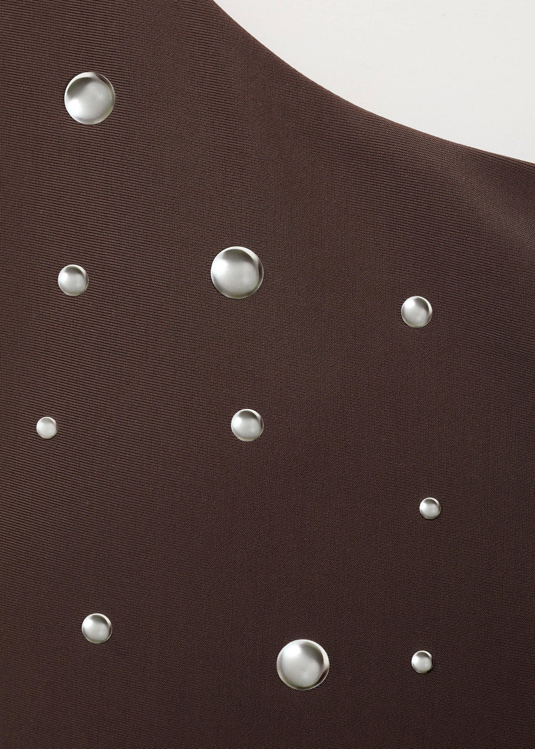 Asymmetrical swimsuit with metallic details - Details of the article 8