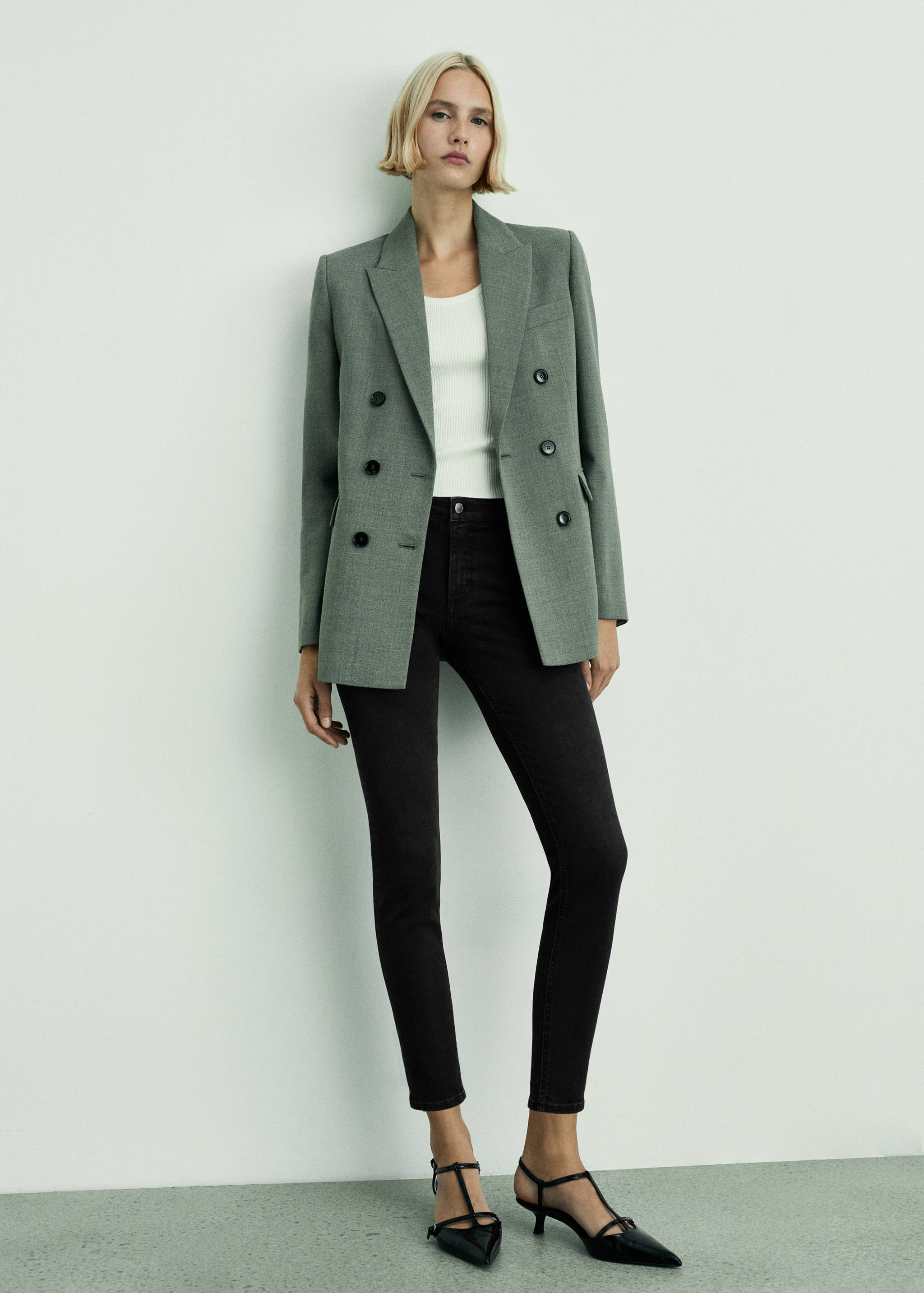 Mid-rise skinny jeans - General plane