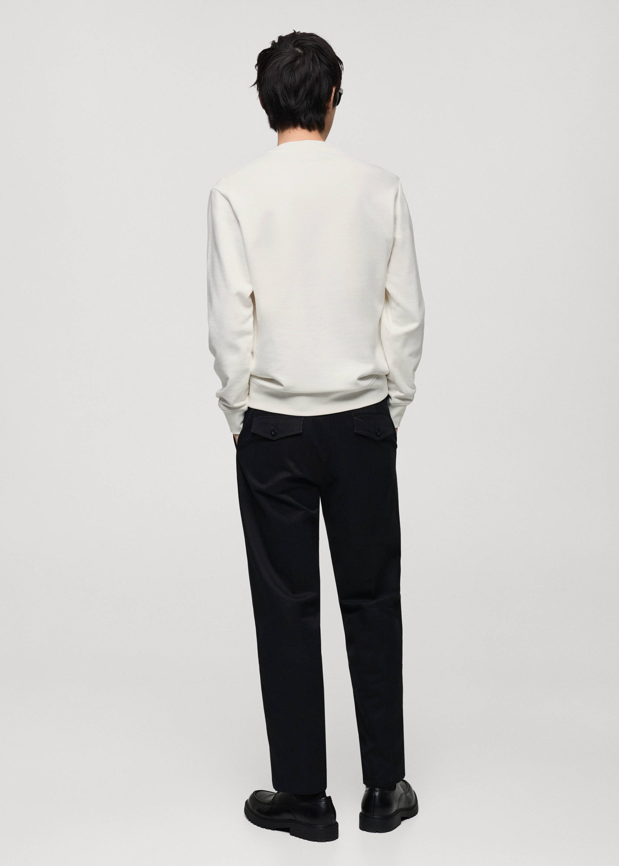 Sudadera 100% algodón estampado gráfico pecho - Reverso del artículo