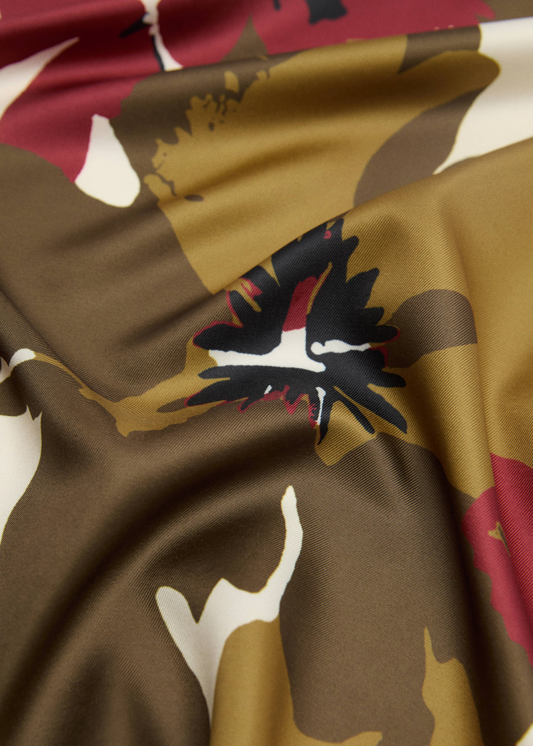 Floral print scarf - Medium plane