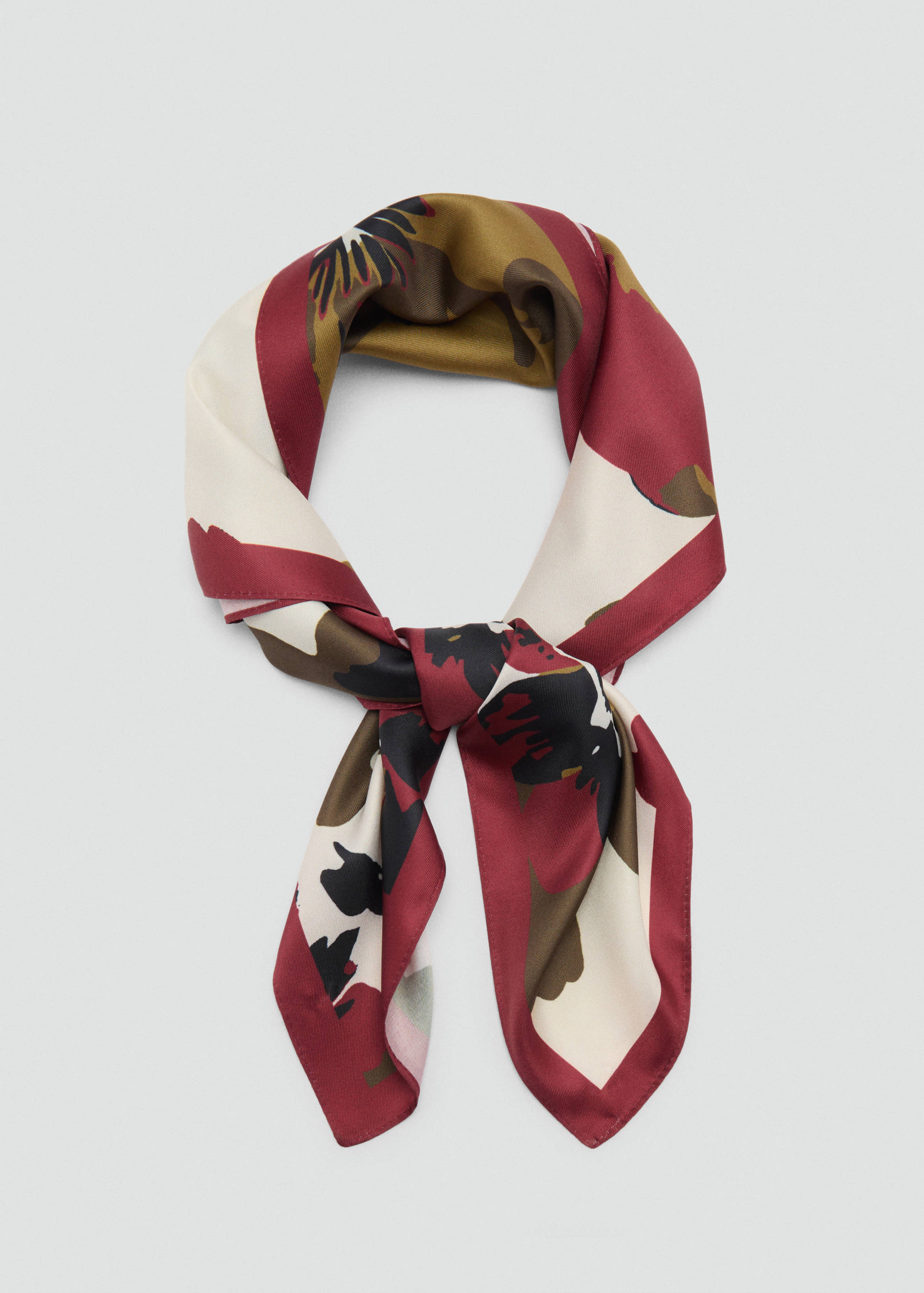 Floral print scarf - Details of the article 1