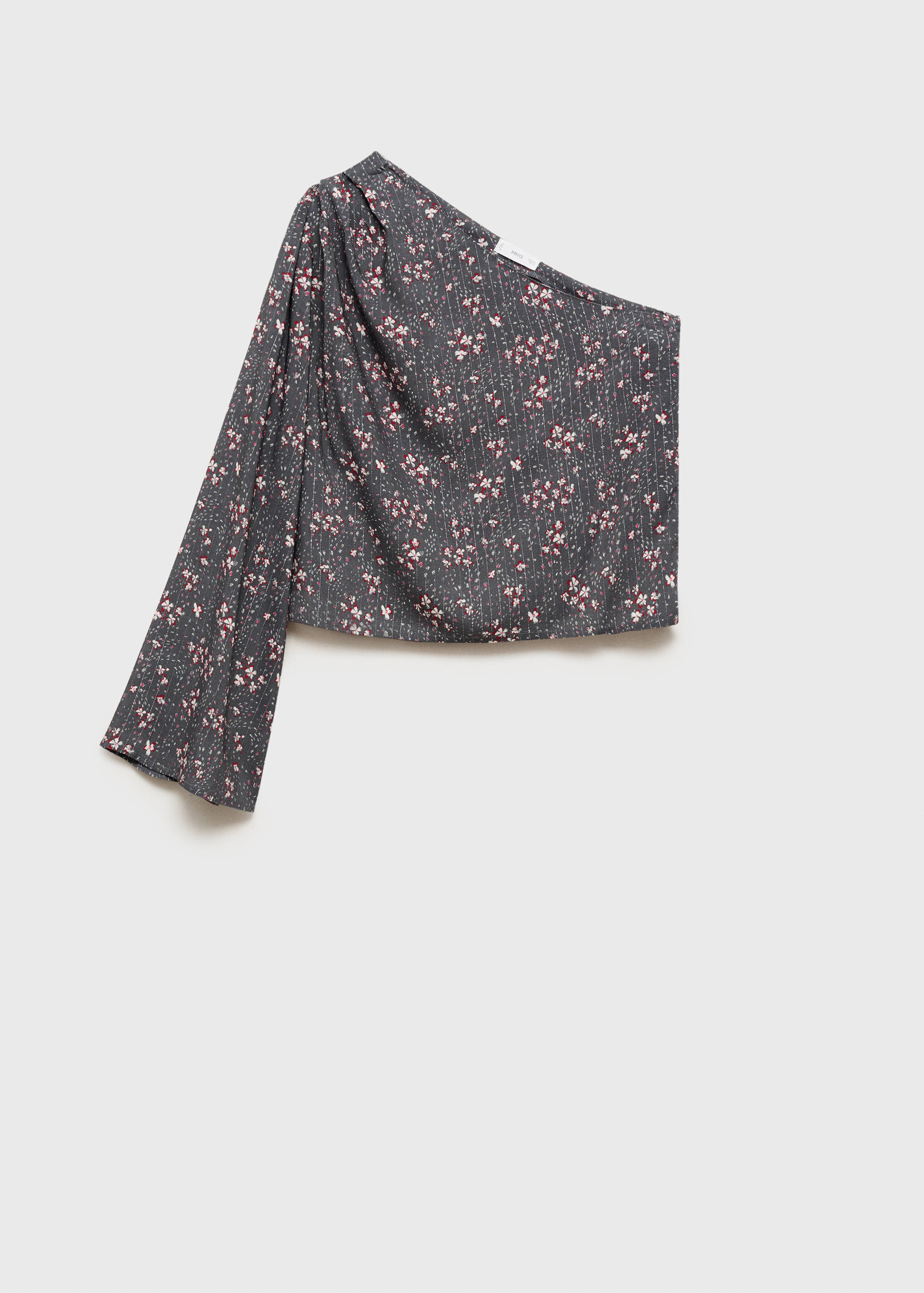 Asymmetrical printed blouse - Article without model