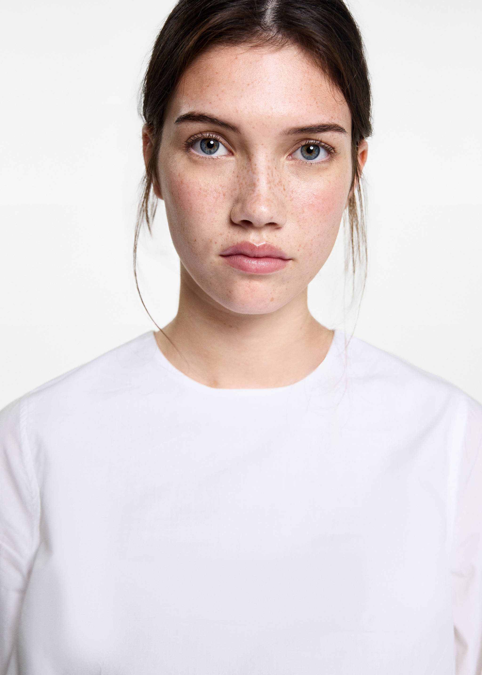 Puffed poplin shirt - Details of the article 1