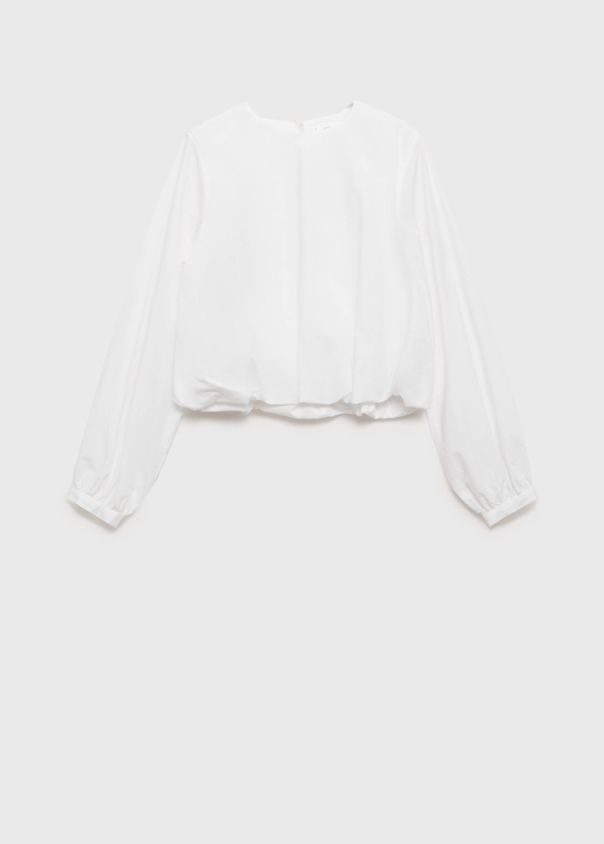 Puffed poplin shirt - Изделие без модели