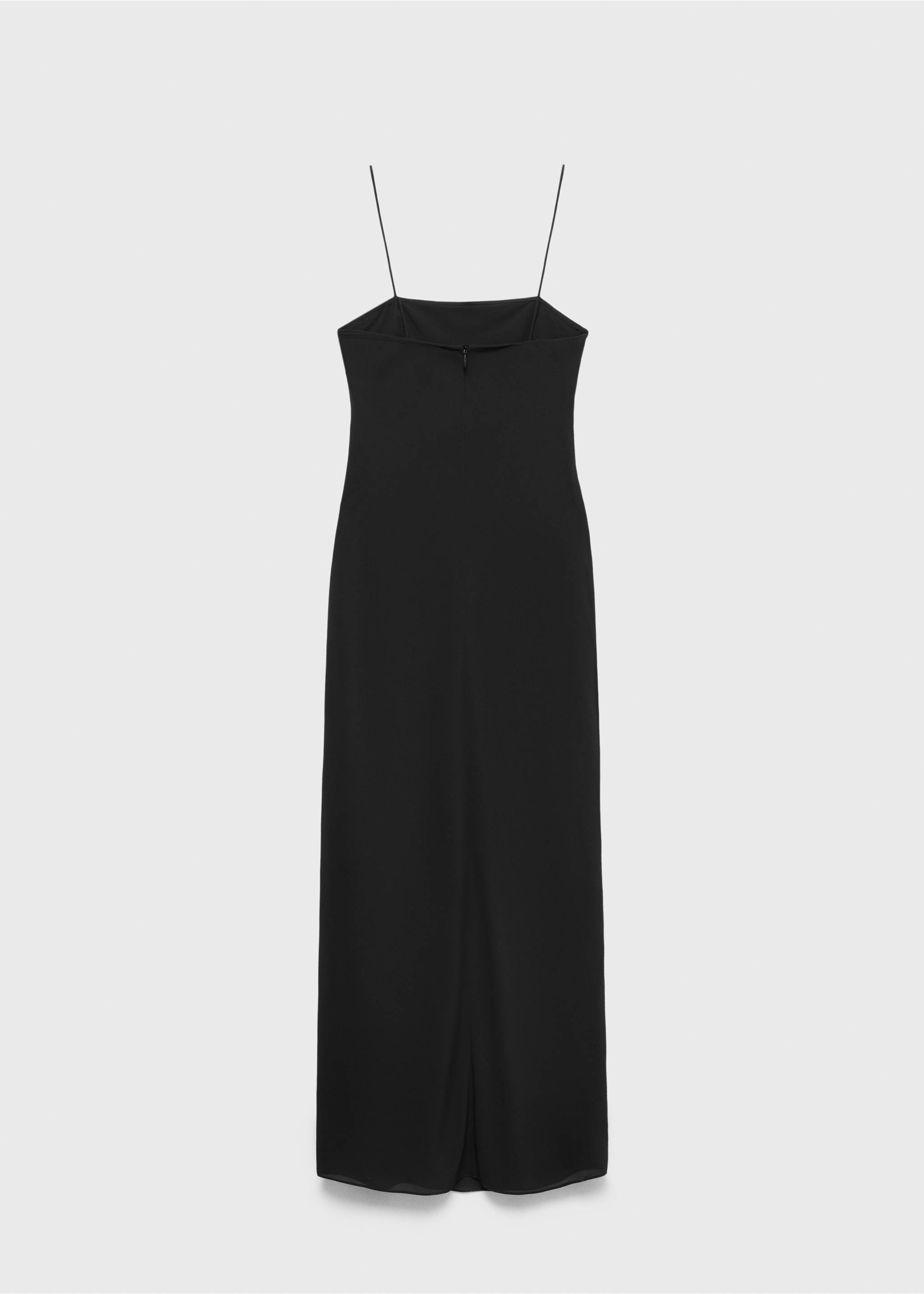 Dress with mirrors and back opening - Details of the article 8, Black. Ref: 87040270-00.
