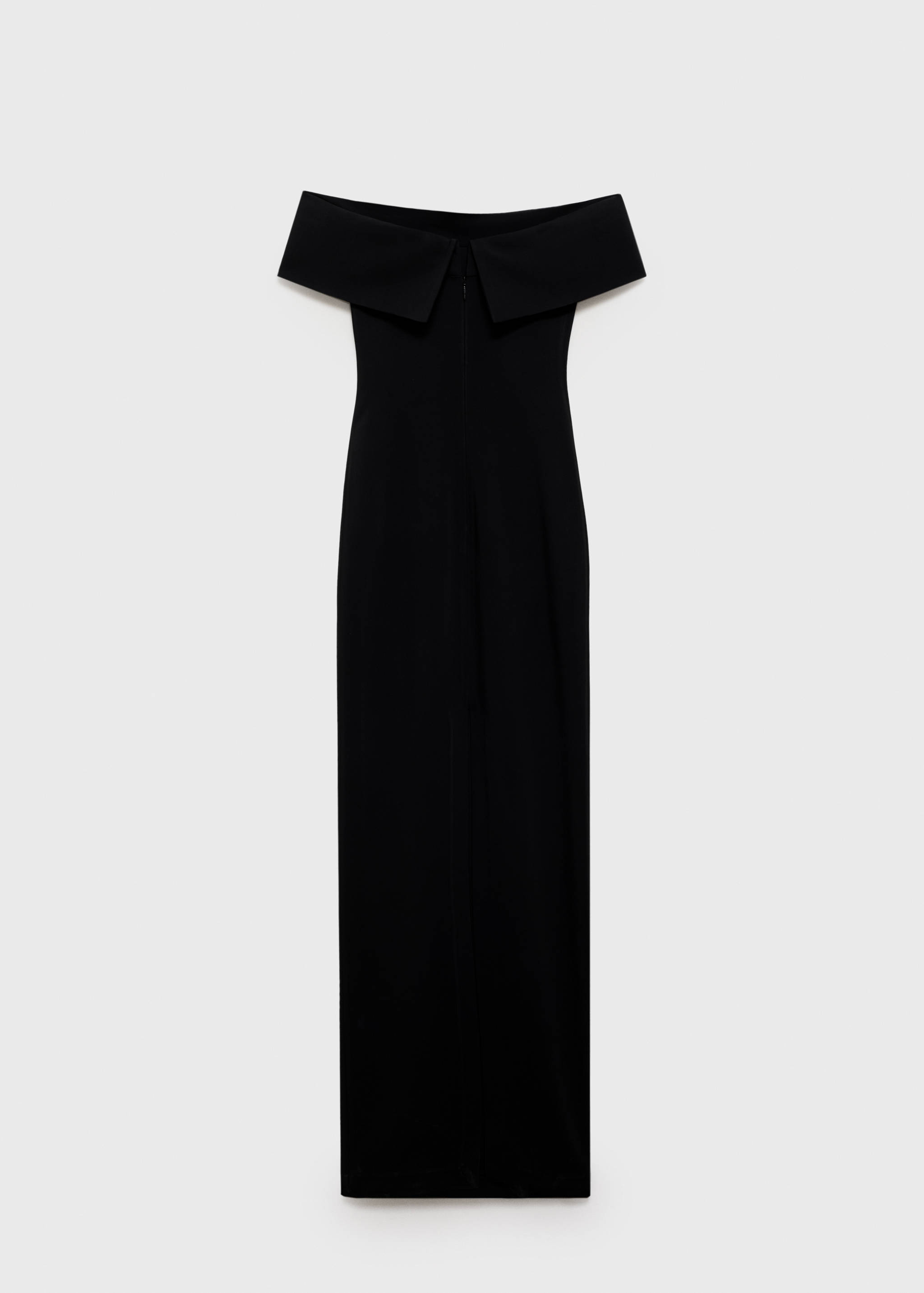 Off-the-shoulder dress with slit detail - Reverse of the article