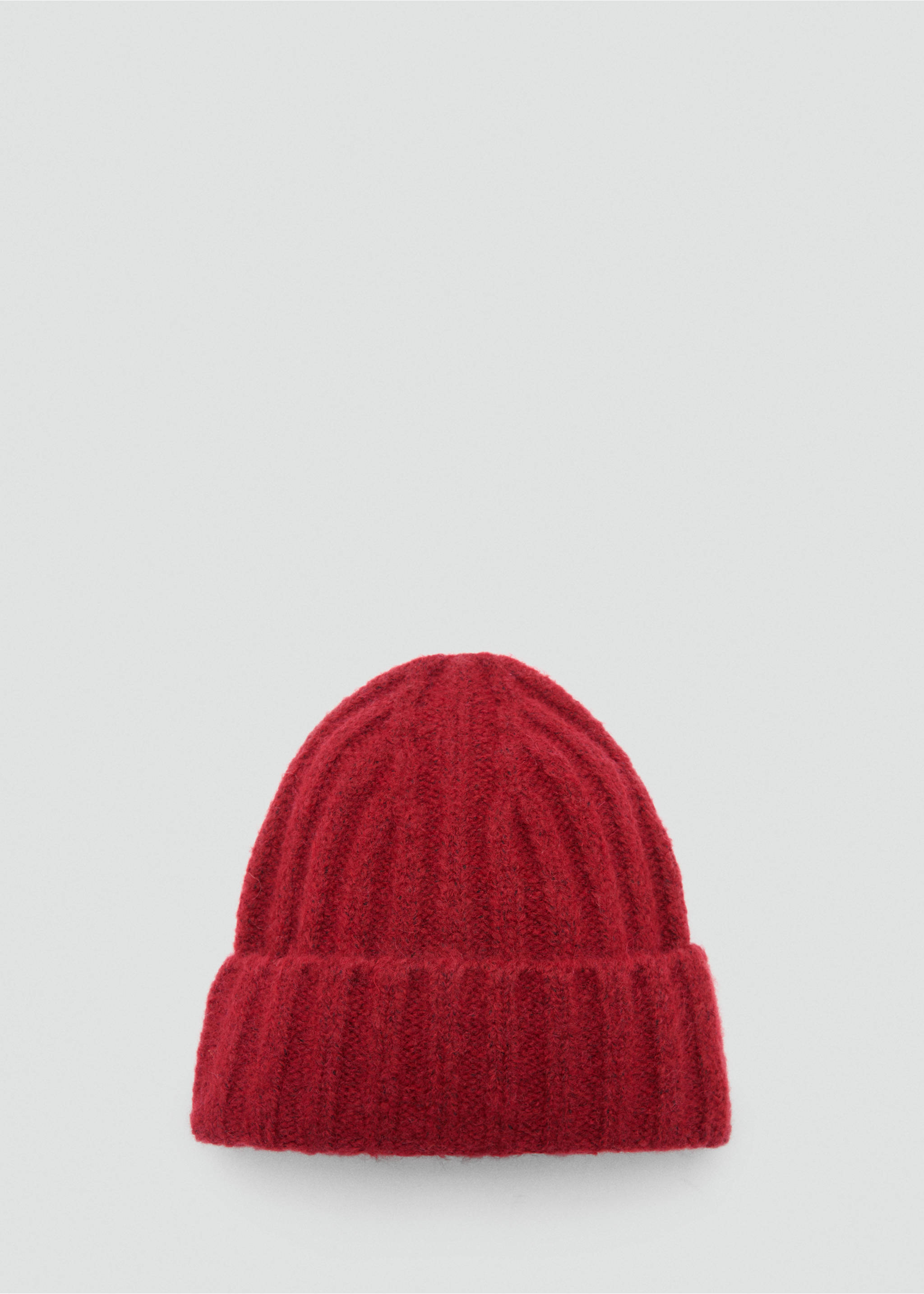 Gorro punto canalé - Artículo sin modelo, Rojo. Ref: 87040277-00.