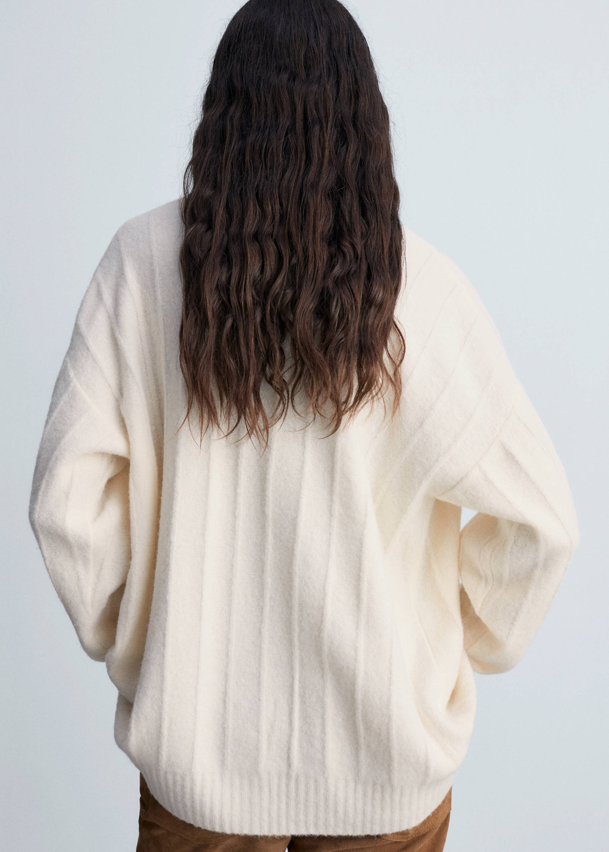 Cardigan long à boutons - Verso de l’article