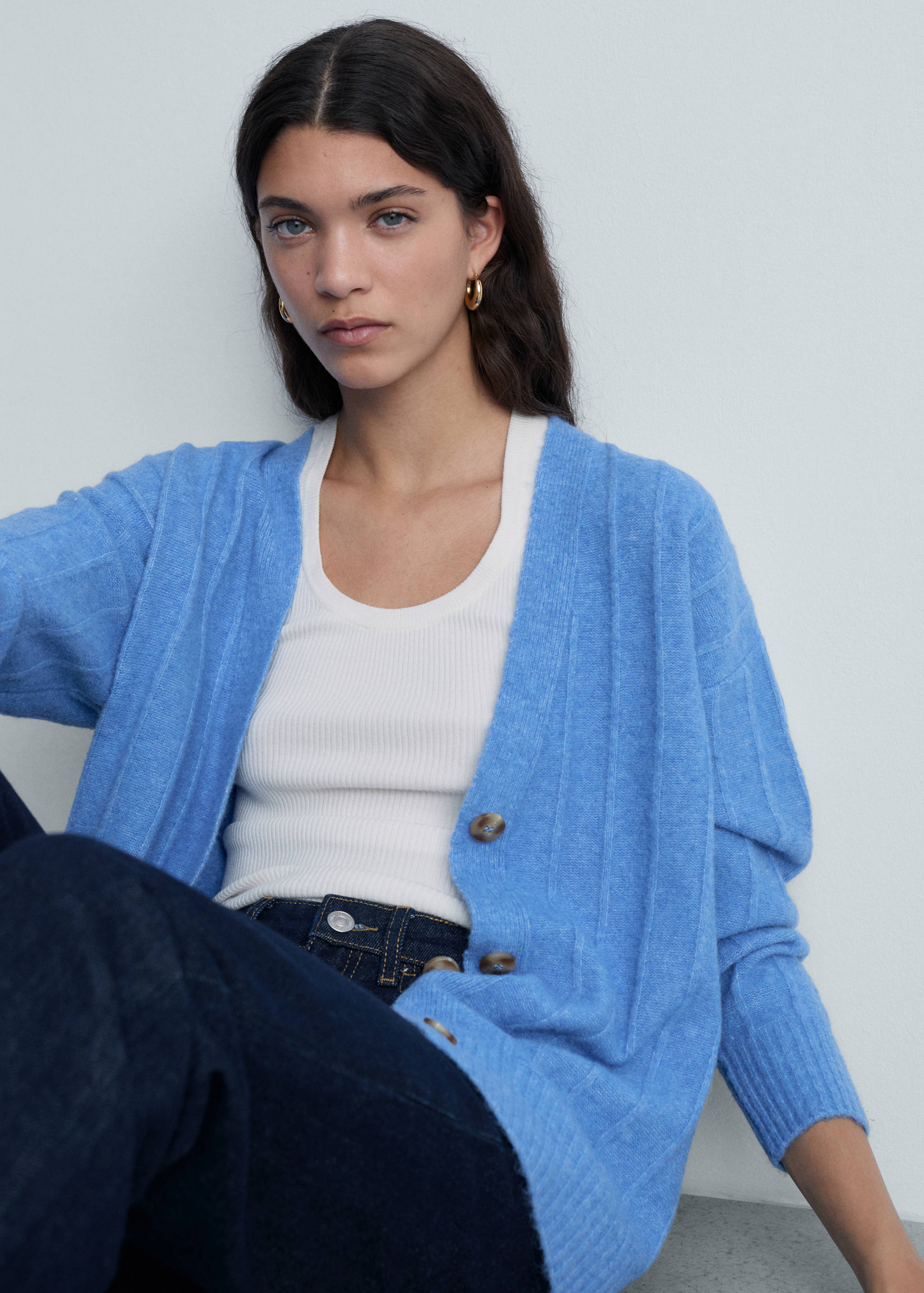 Cardigan long à boutons - Détail de l'article 2