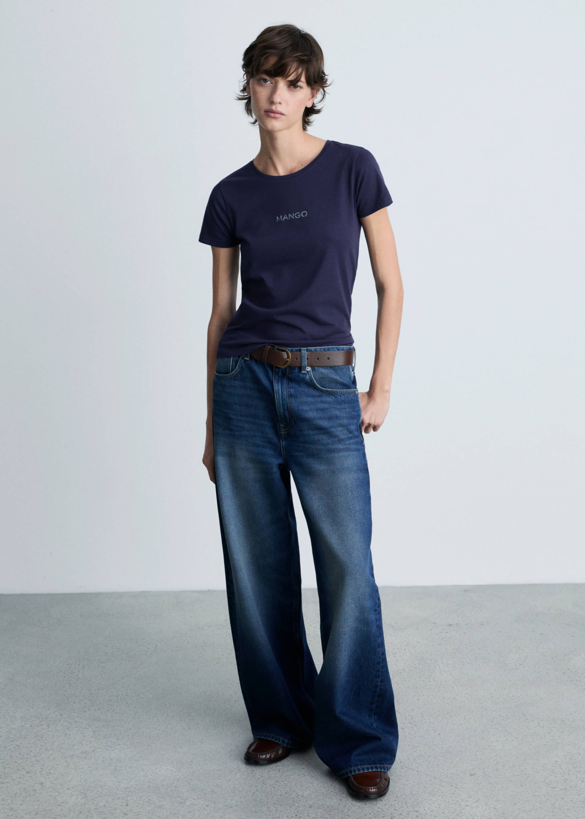 Logo print cotton t-shirt - General plane