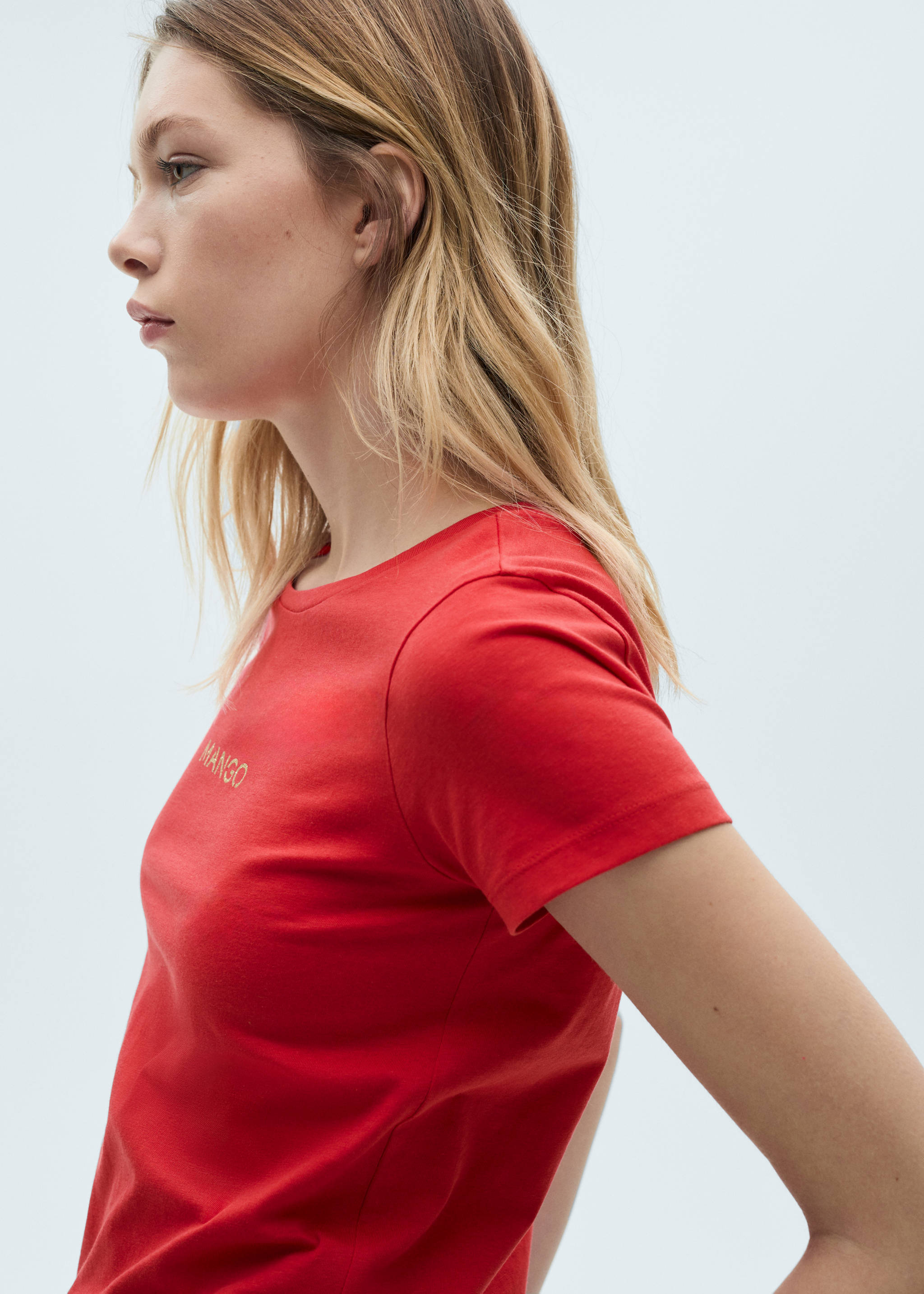 Logo print cotton t-shirt - Details of the article 1