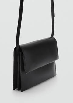 Crossbody bag with flap — Black 1