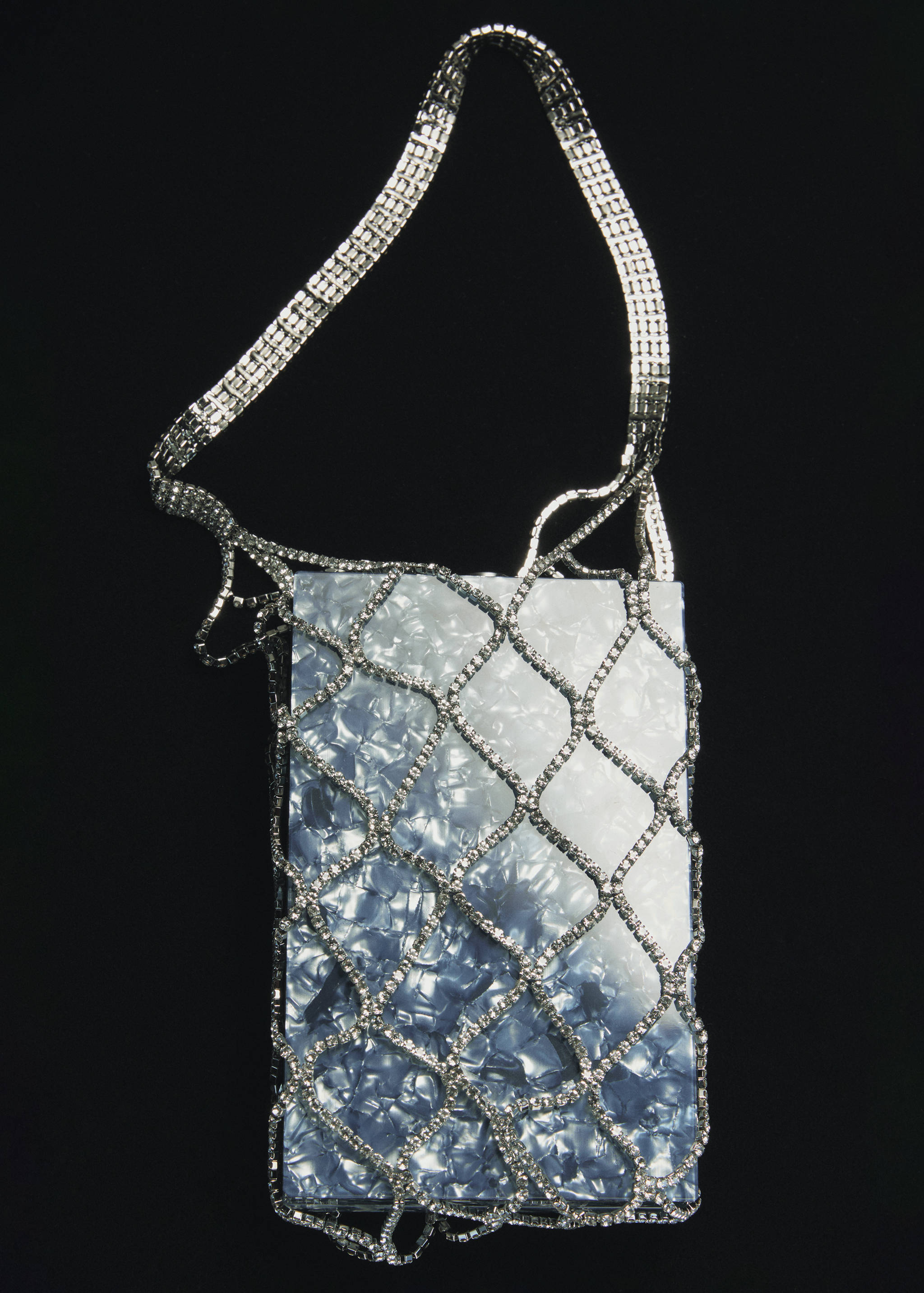 Crystal mesh handbag - General plane