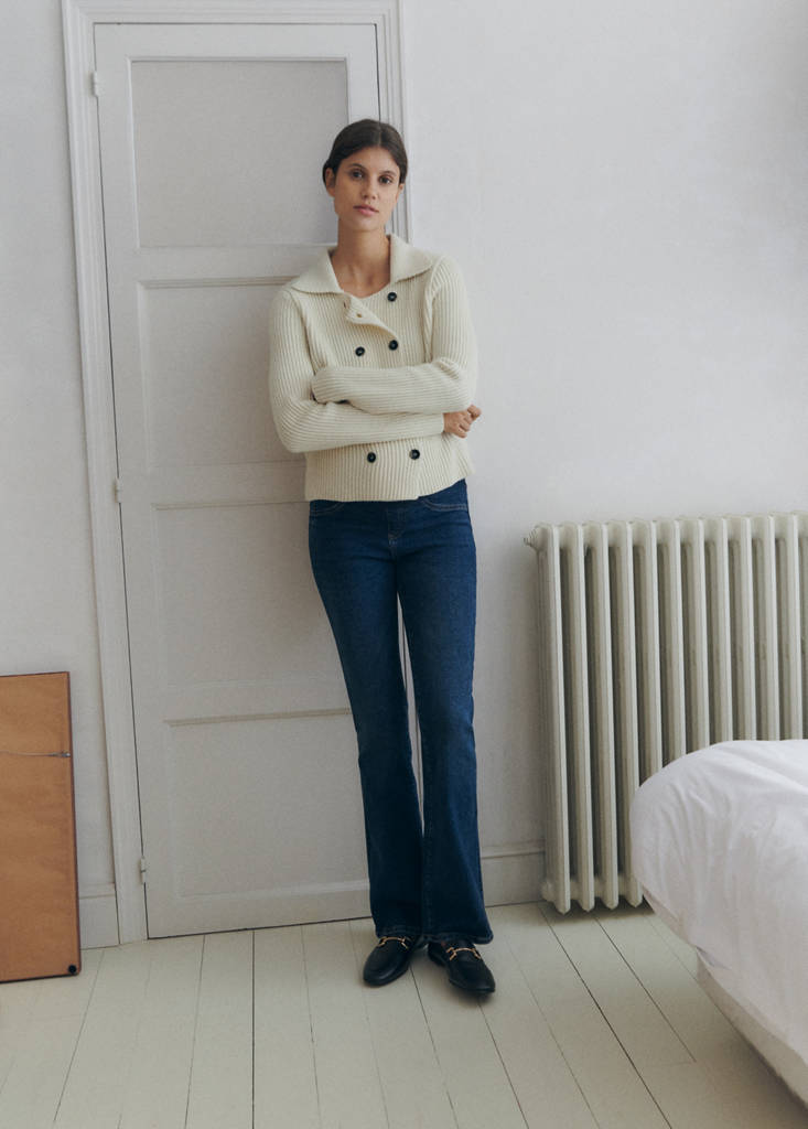 Maternity flared jeans — Dark Blue