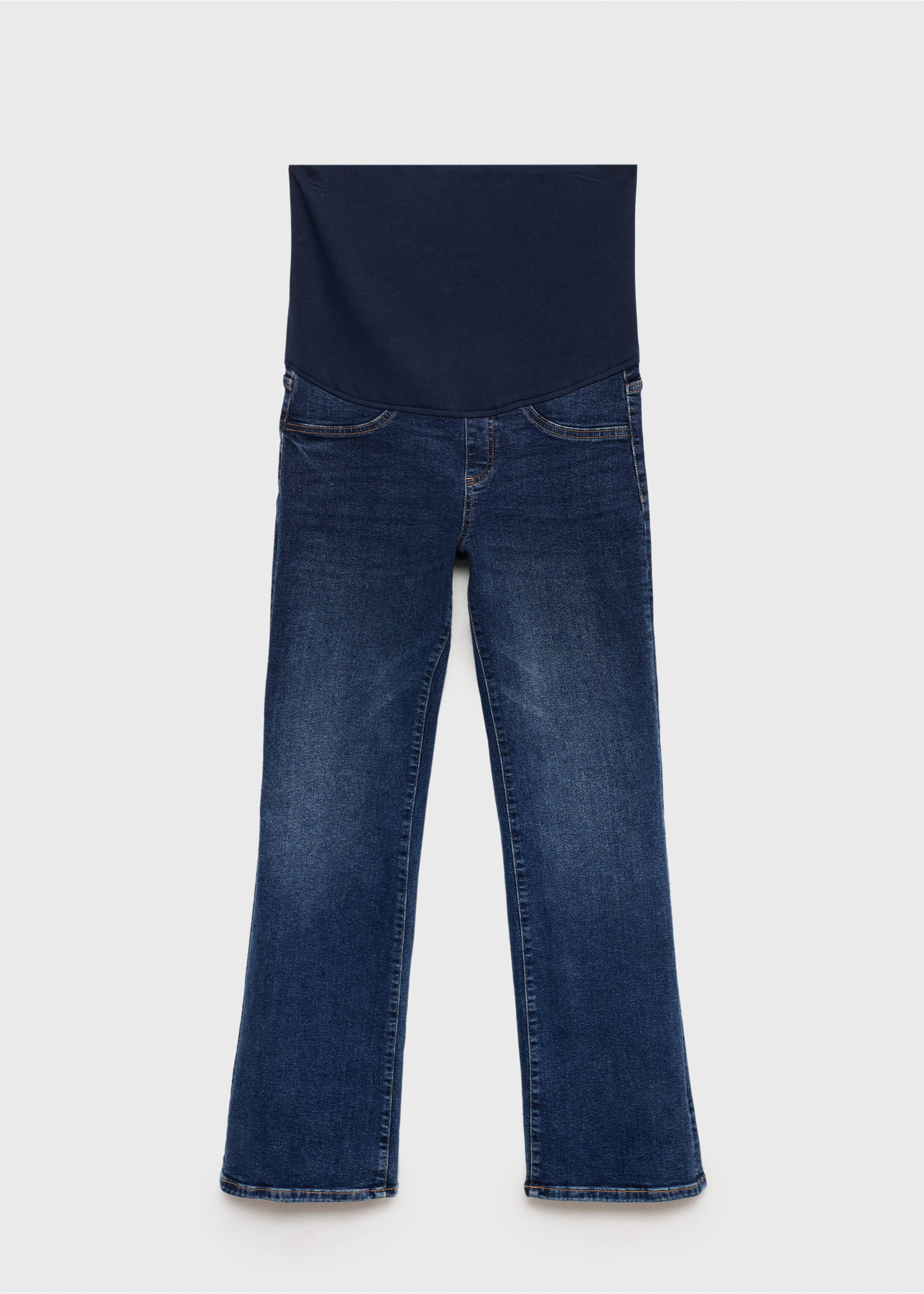 Jean de grossesse flare - Article sans modèle, Bleu foncé. Ref: 87040297-00.
