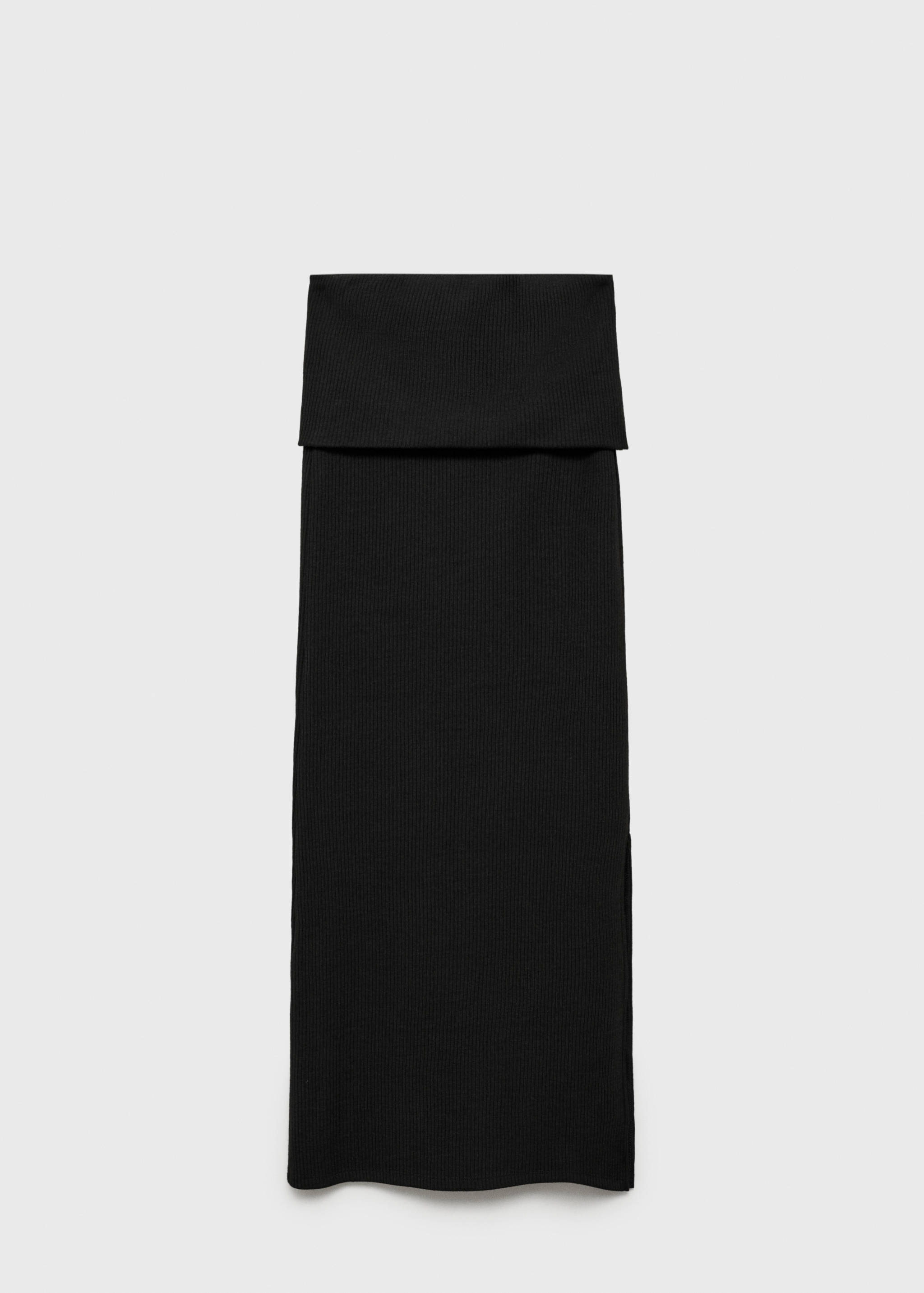 Long knitted skirt - Article without model