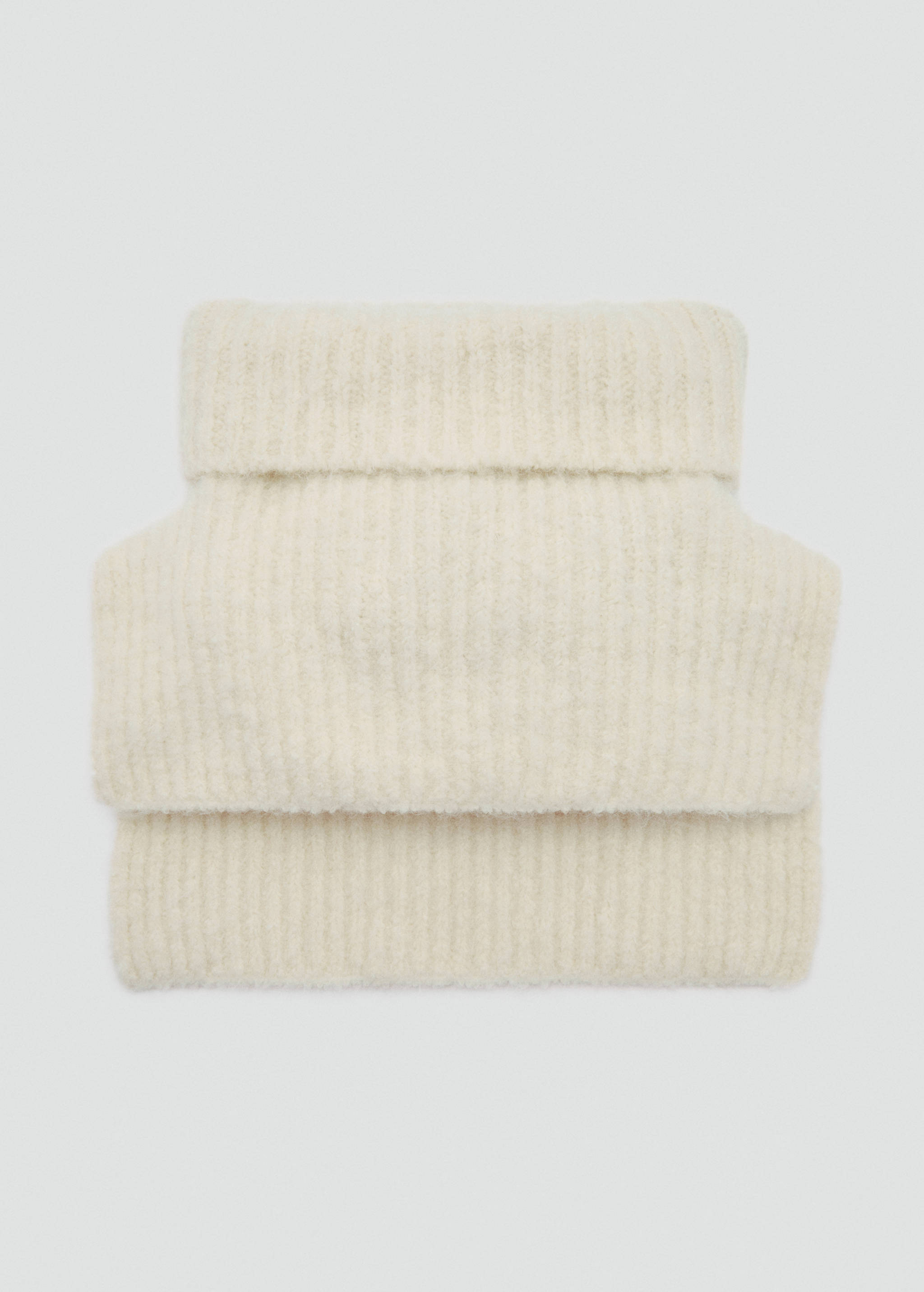 Crop turtleneck shawl - Article without model