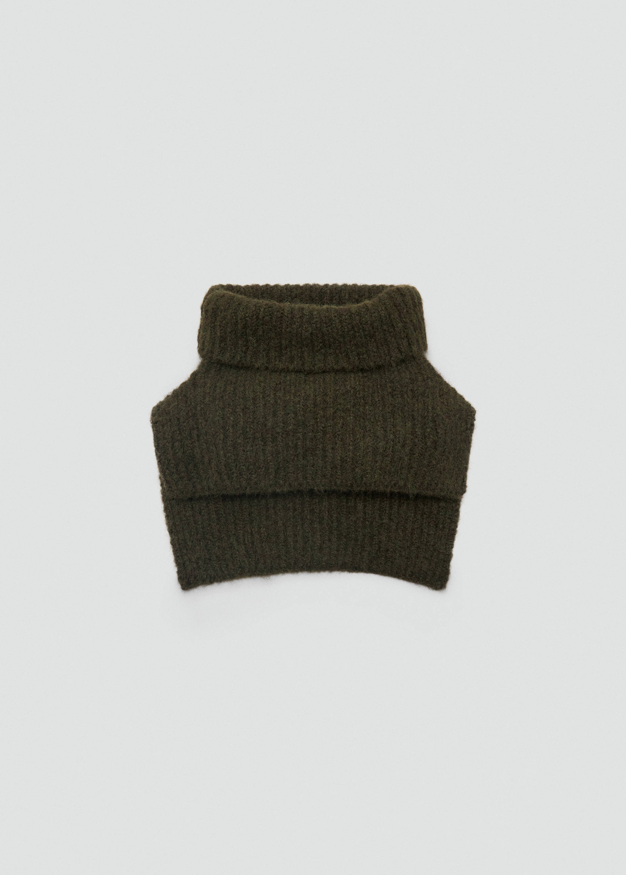 Crop turtleneck shawl - Article without model