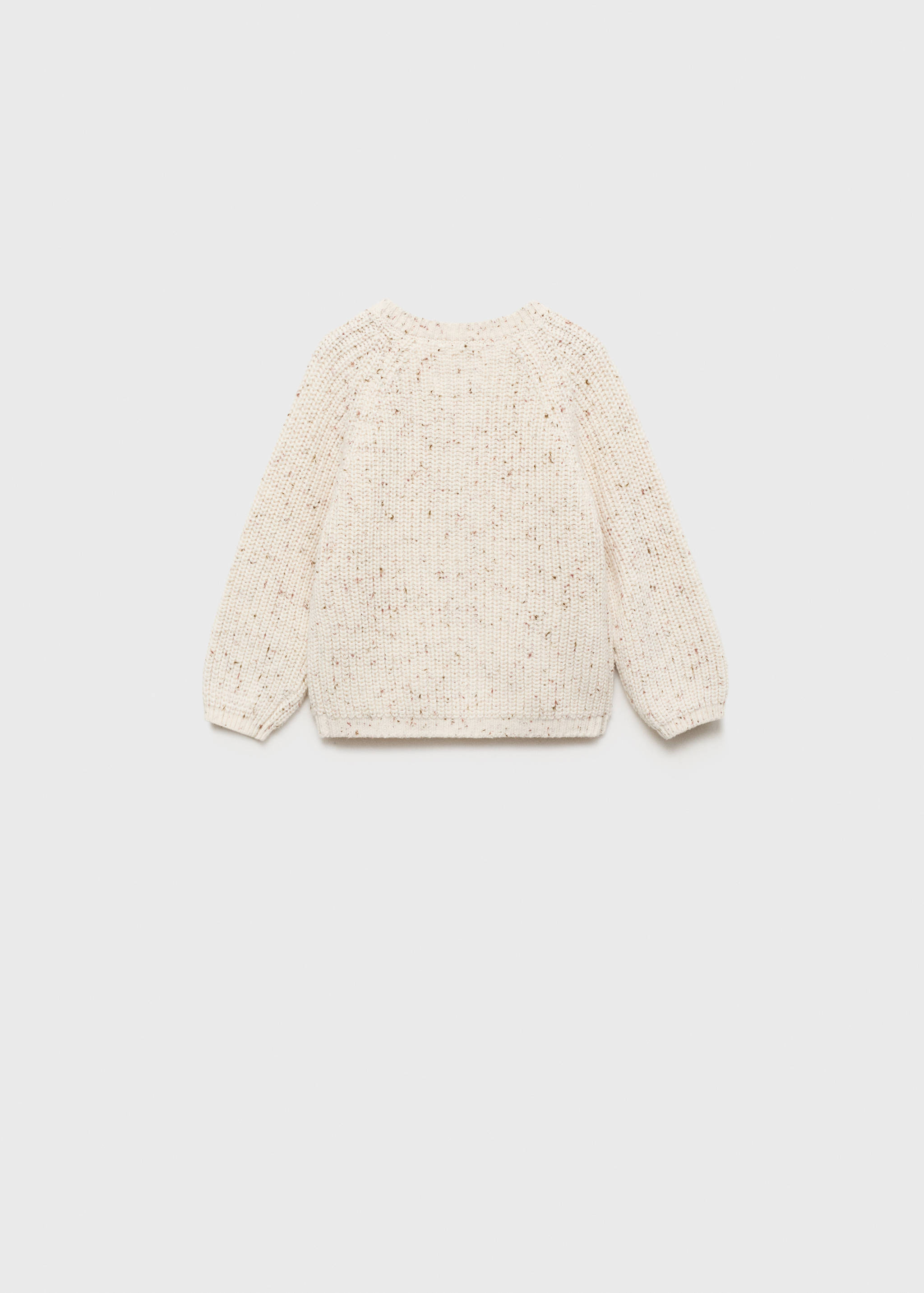 Knitted button cardigan - Reverse of the article