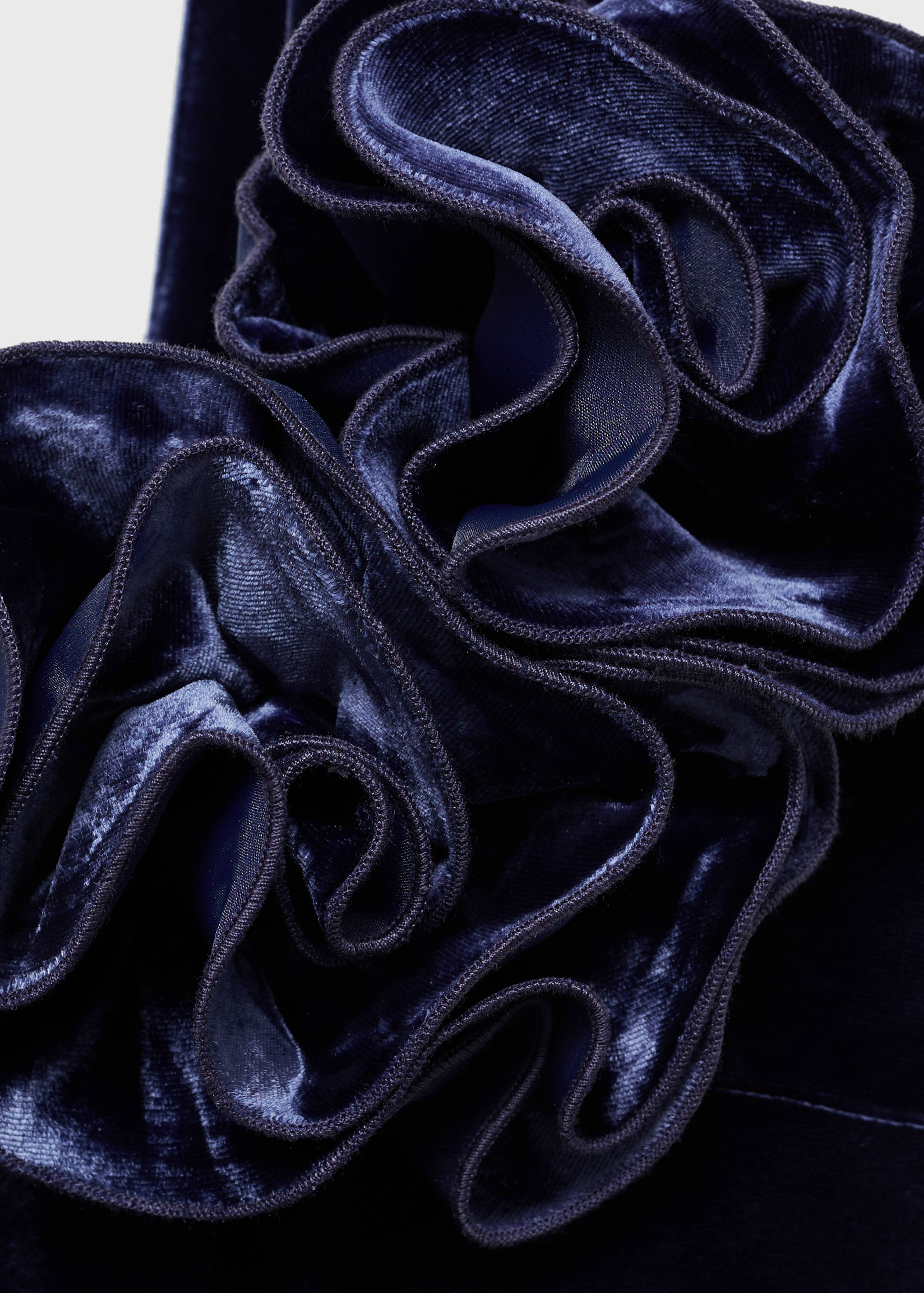 Ολόσωμη φόρμα βελούδο καμπάνα φαρδιές τιράντες - Λεπτομέρεια του προϊόντος 0