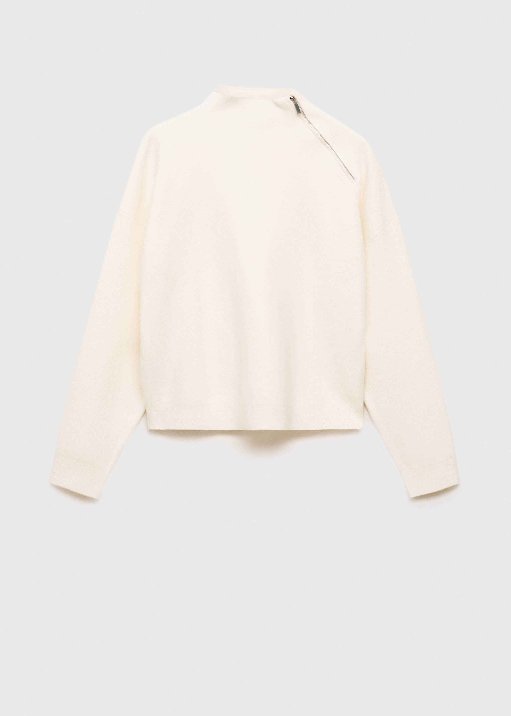Perkins-neck sweater with zip - Article without model