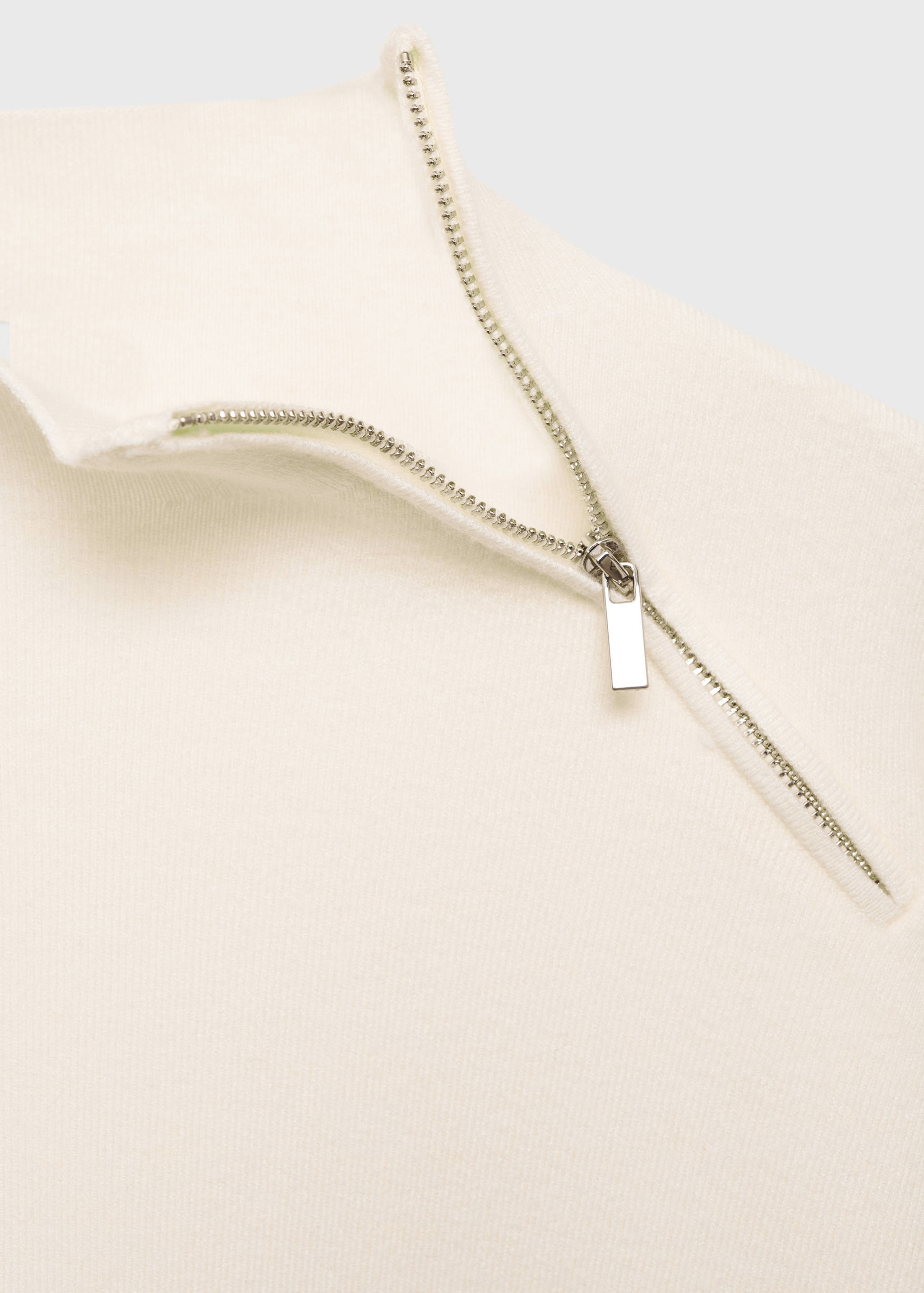 Perkins-neck sweater with zip - Details of the article 8