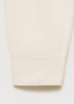 Perkins-neck sweater with zip — Ecru 10