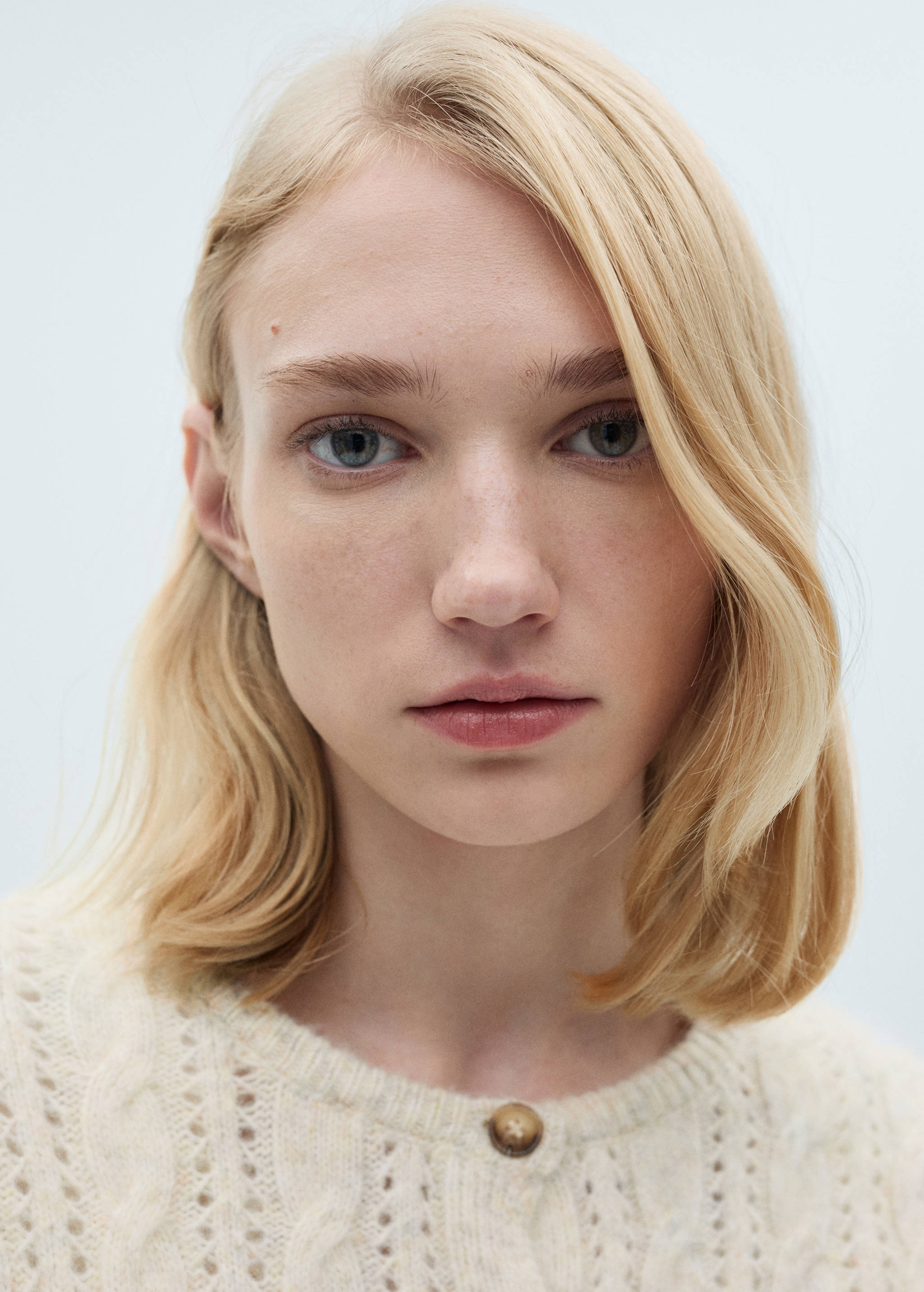 Cardigan torsadé détails ajourés - Détail de l'article 1