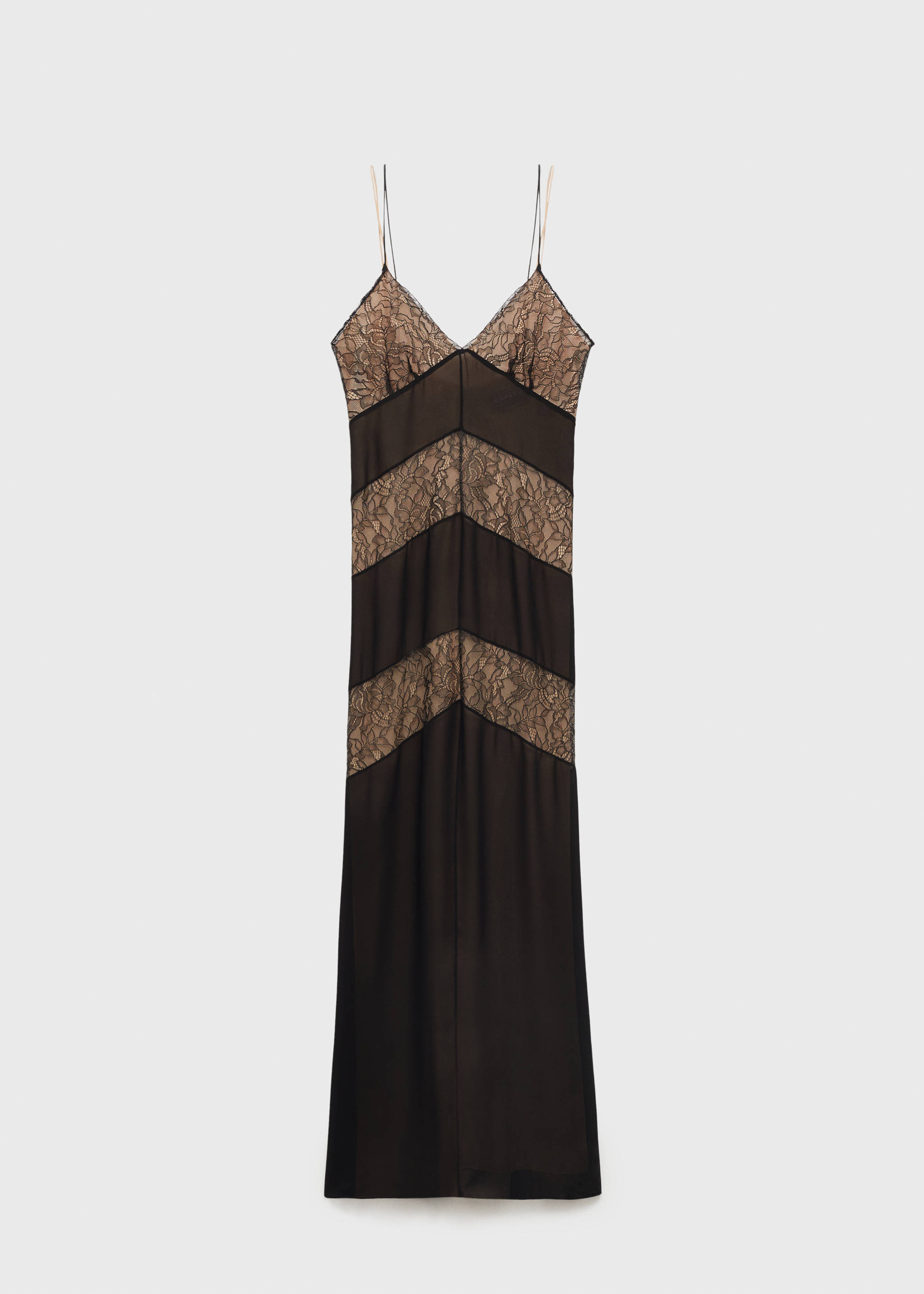 Lace panel slip dress - Article without model