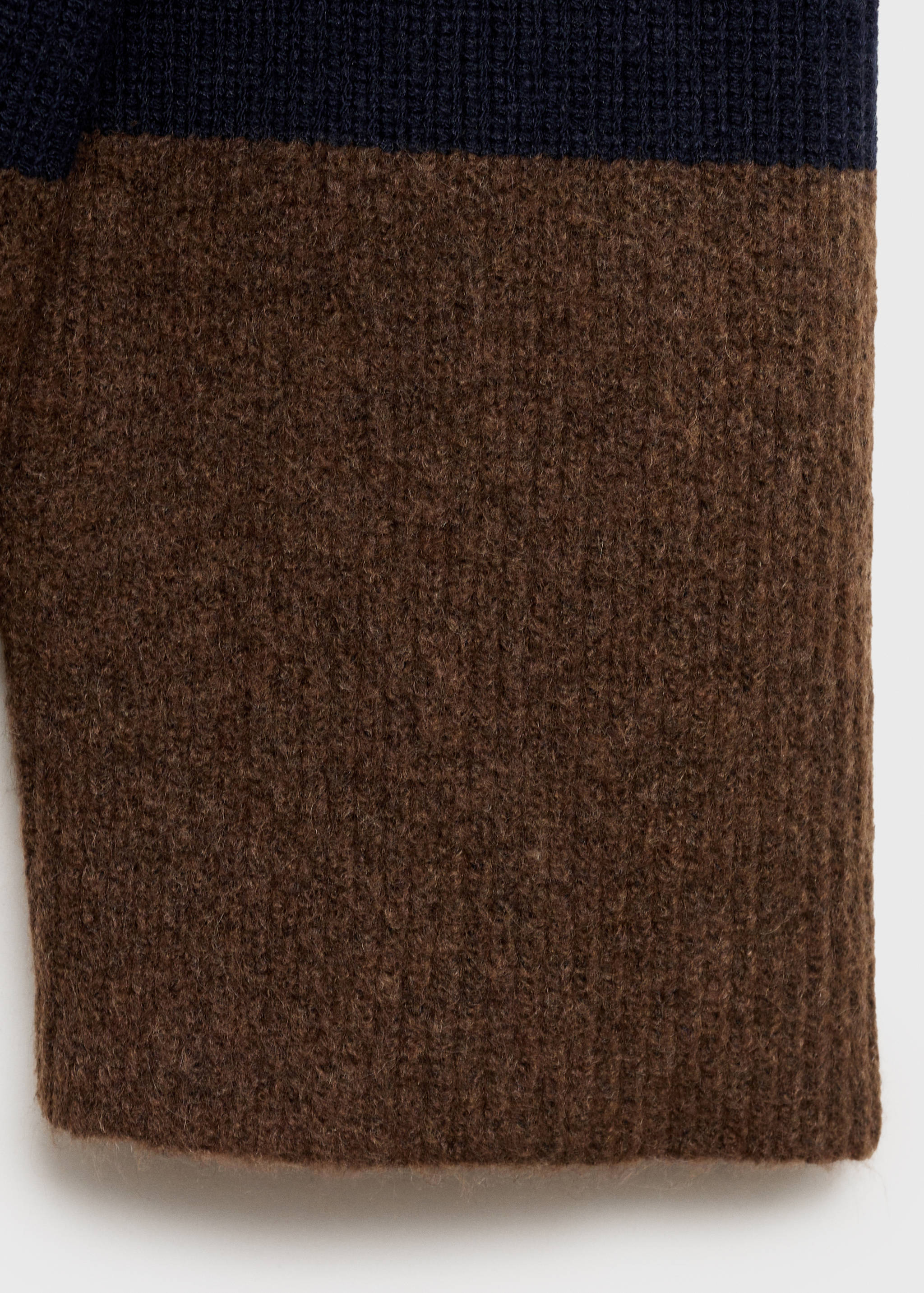 Striped polo-neck sweater - Details of the article 0