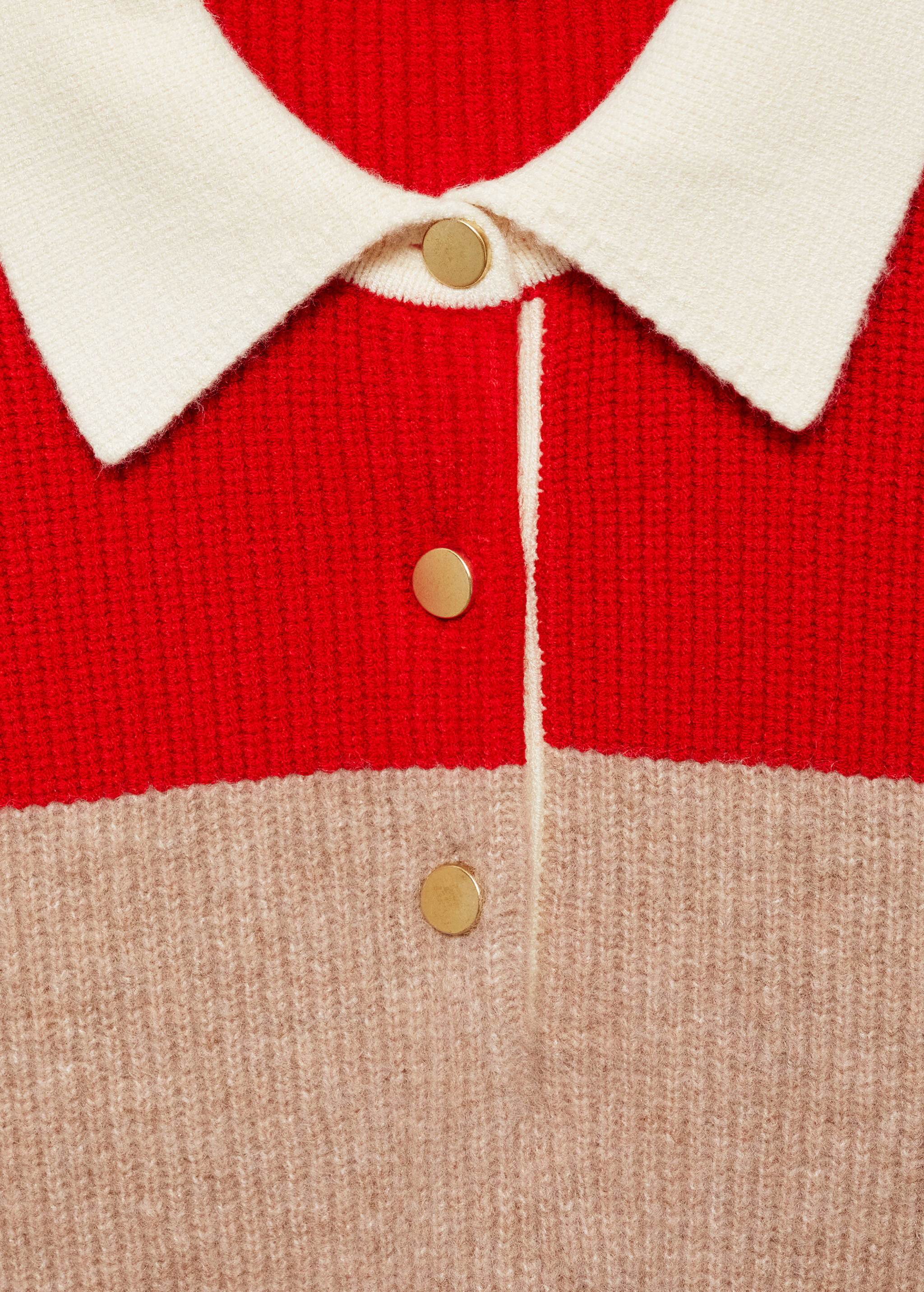 Striped polo-neck sweater - Details of the article 8