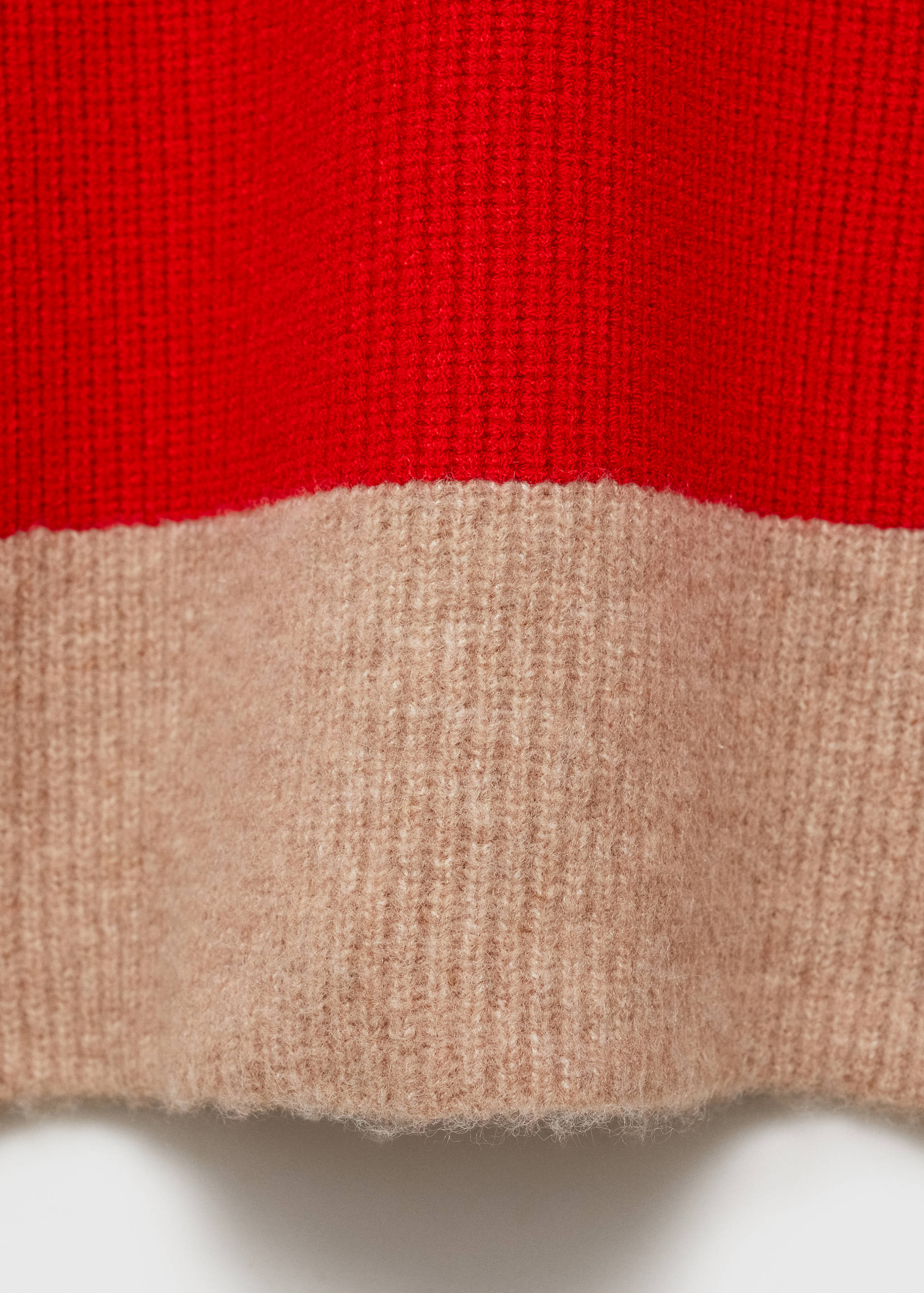 Striped polo-neck sweater - Details of the article 0