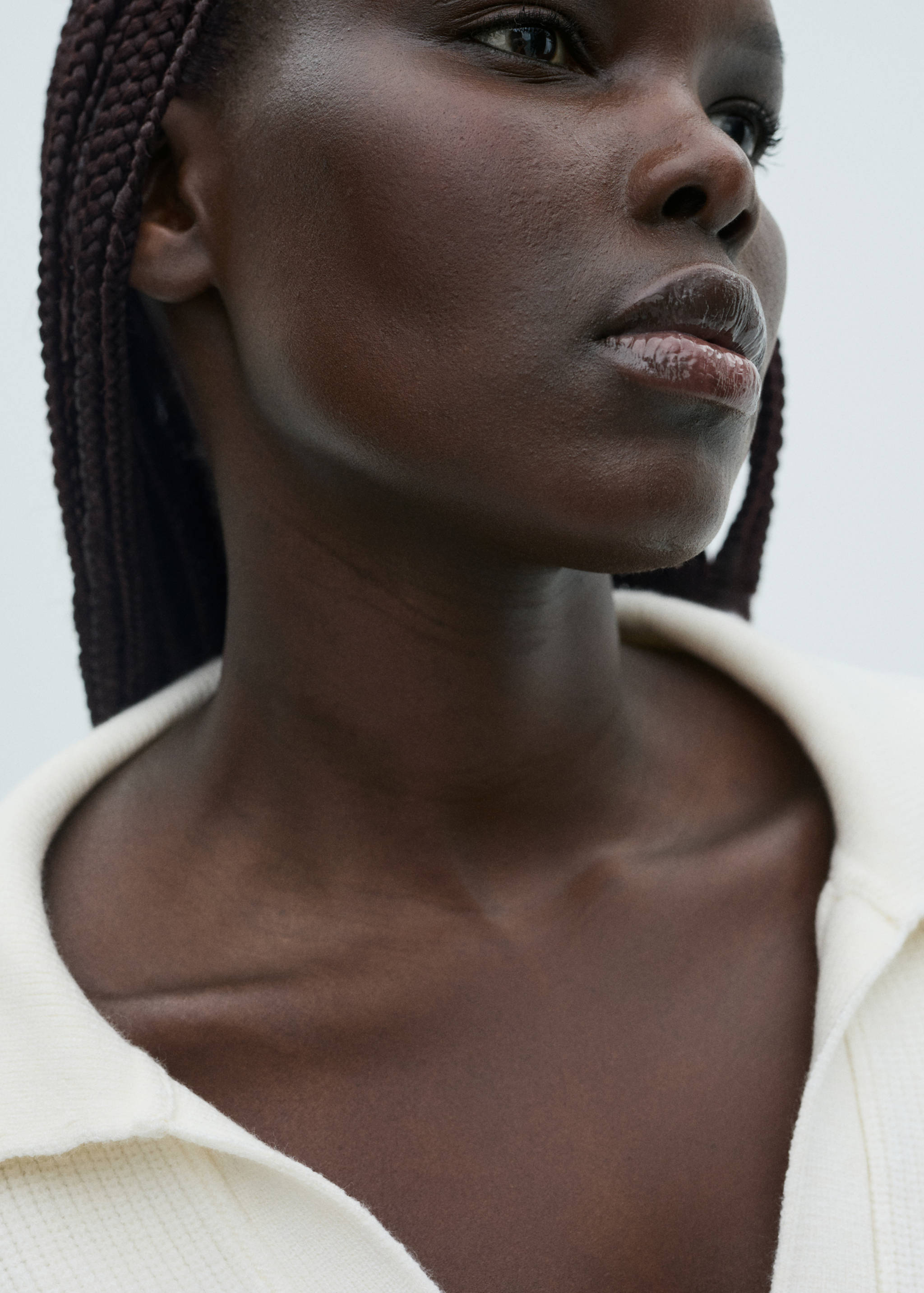 Knitted polo-neck sweater - Details of the article 4