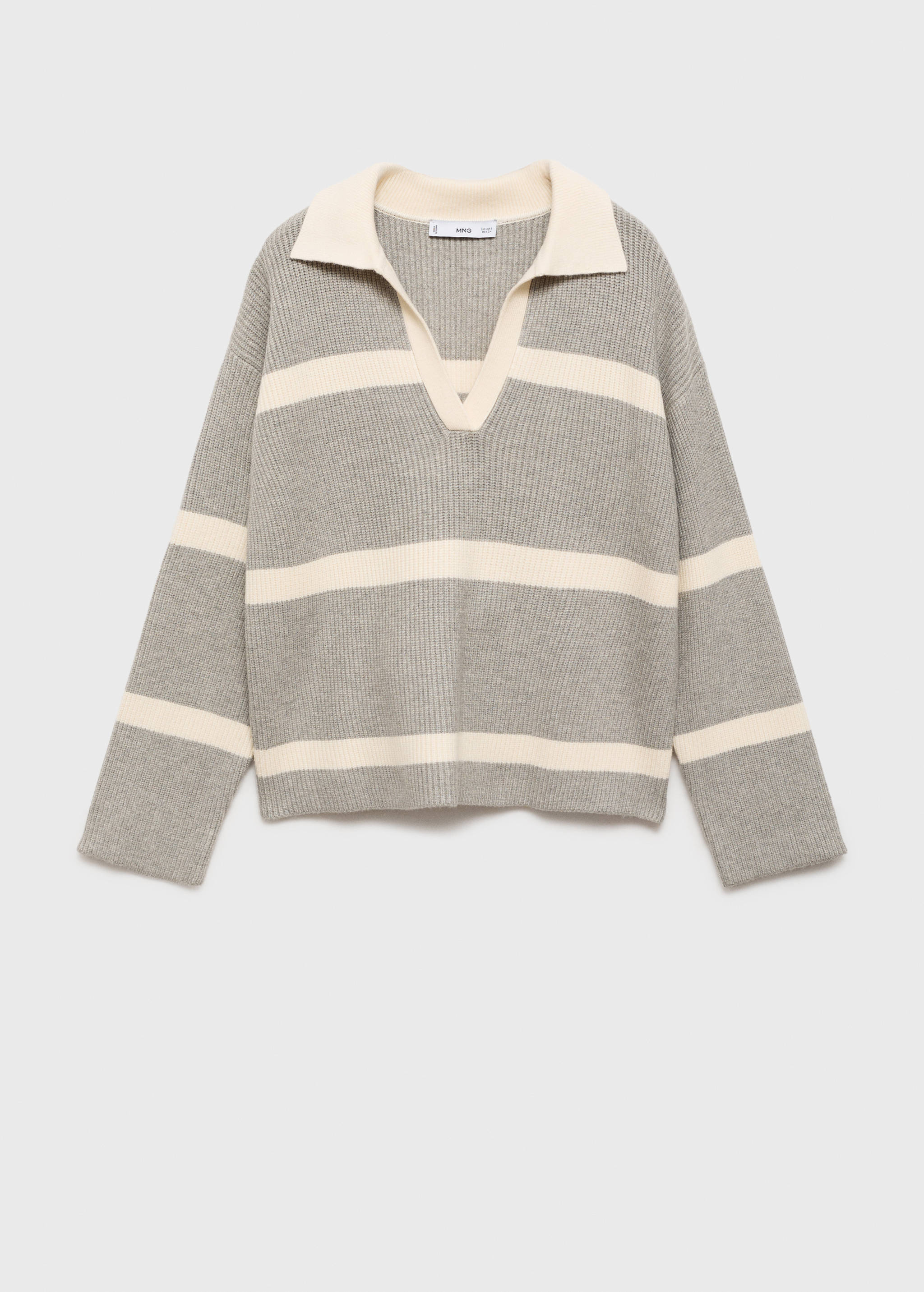 Knitted polo-neck sweater - Article without model