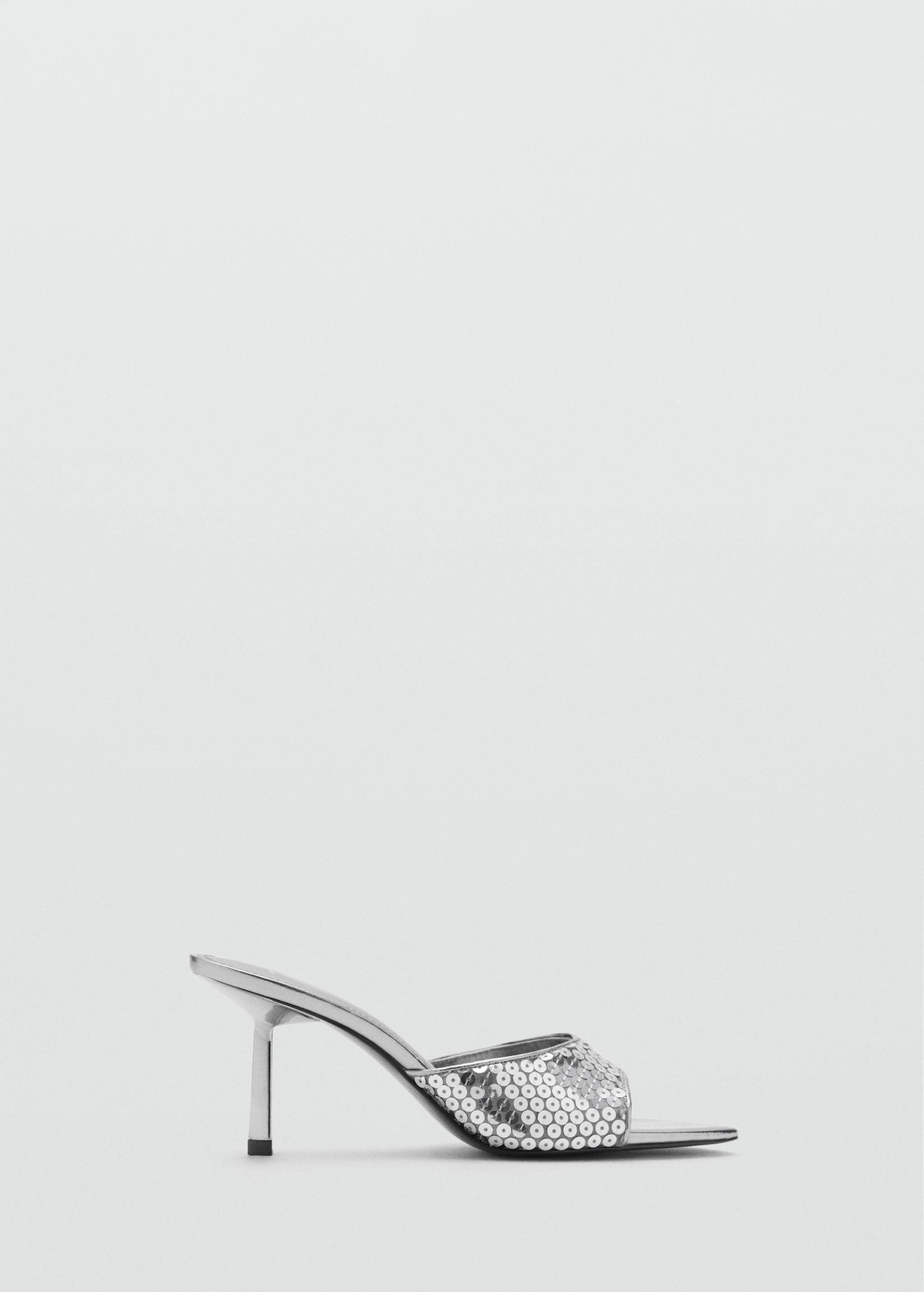 Heeled sandals with sequin strap - Article without model