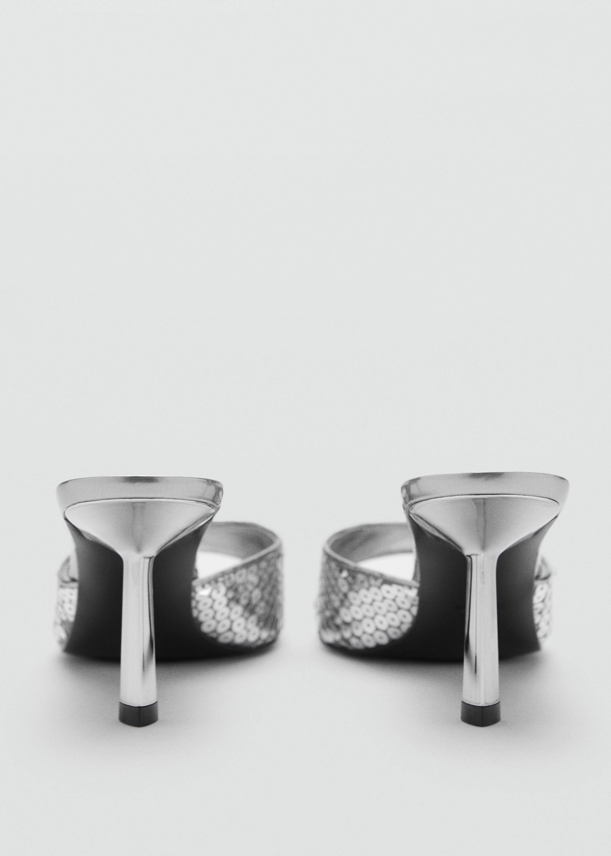 Heeled sandals with sequin strap - Details of the article 1