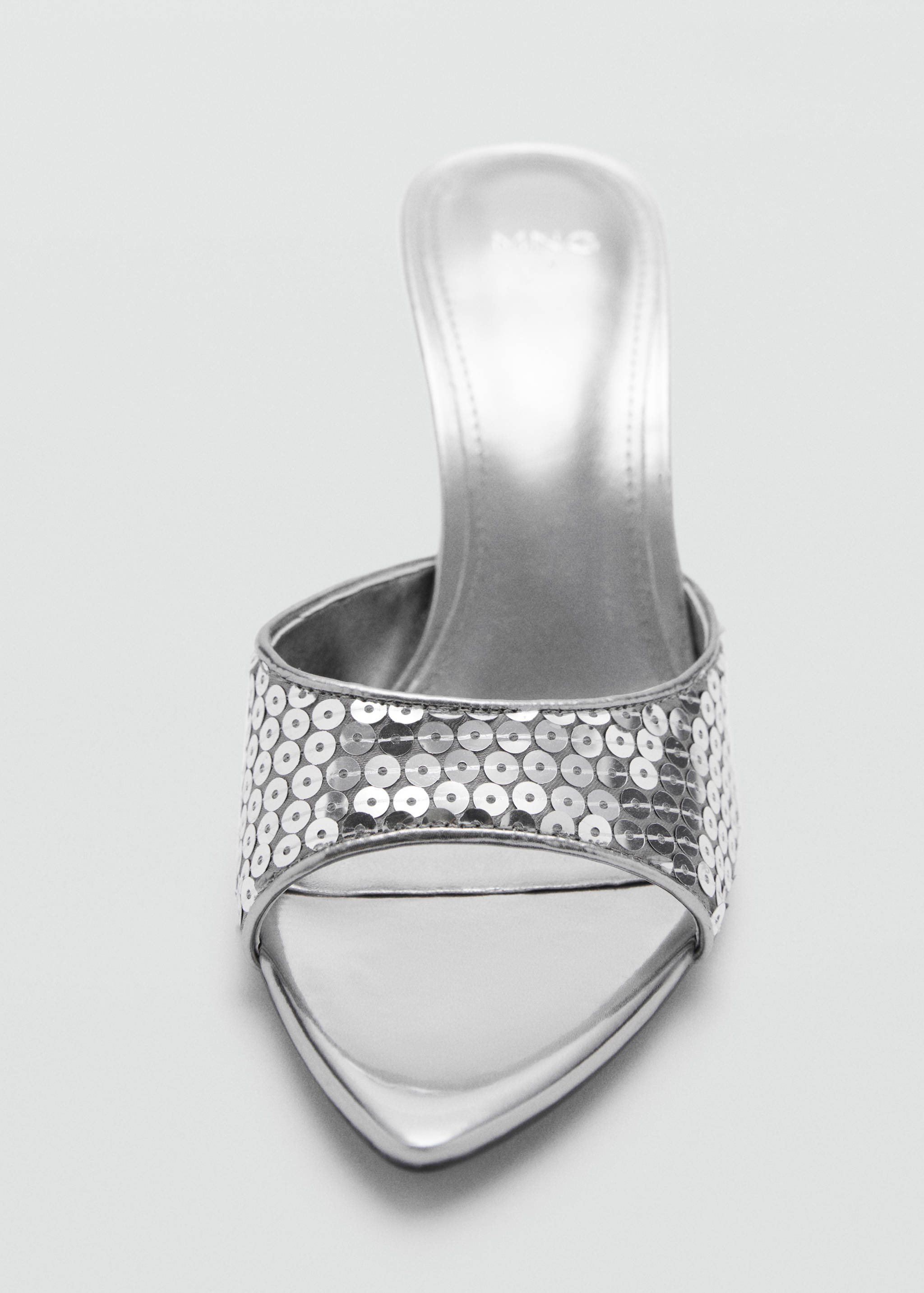 Heeled sandals with sequin strap - Details of the article 2