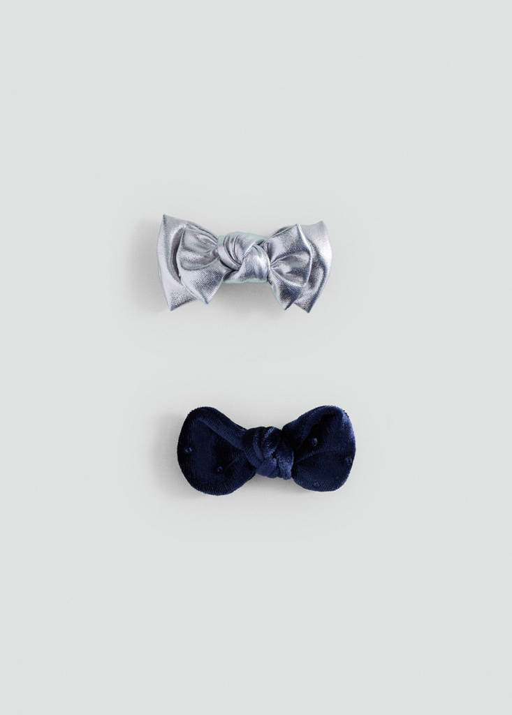 MANGO KIDS - Set barrettes à cheveux argent - Taille unique - Fille