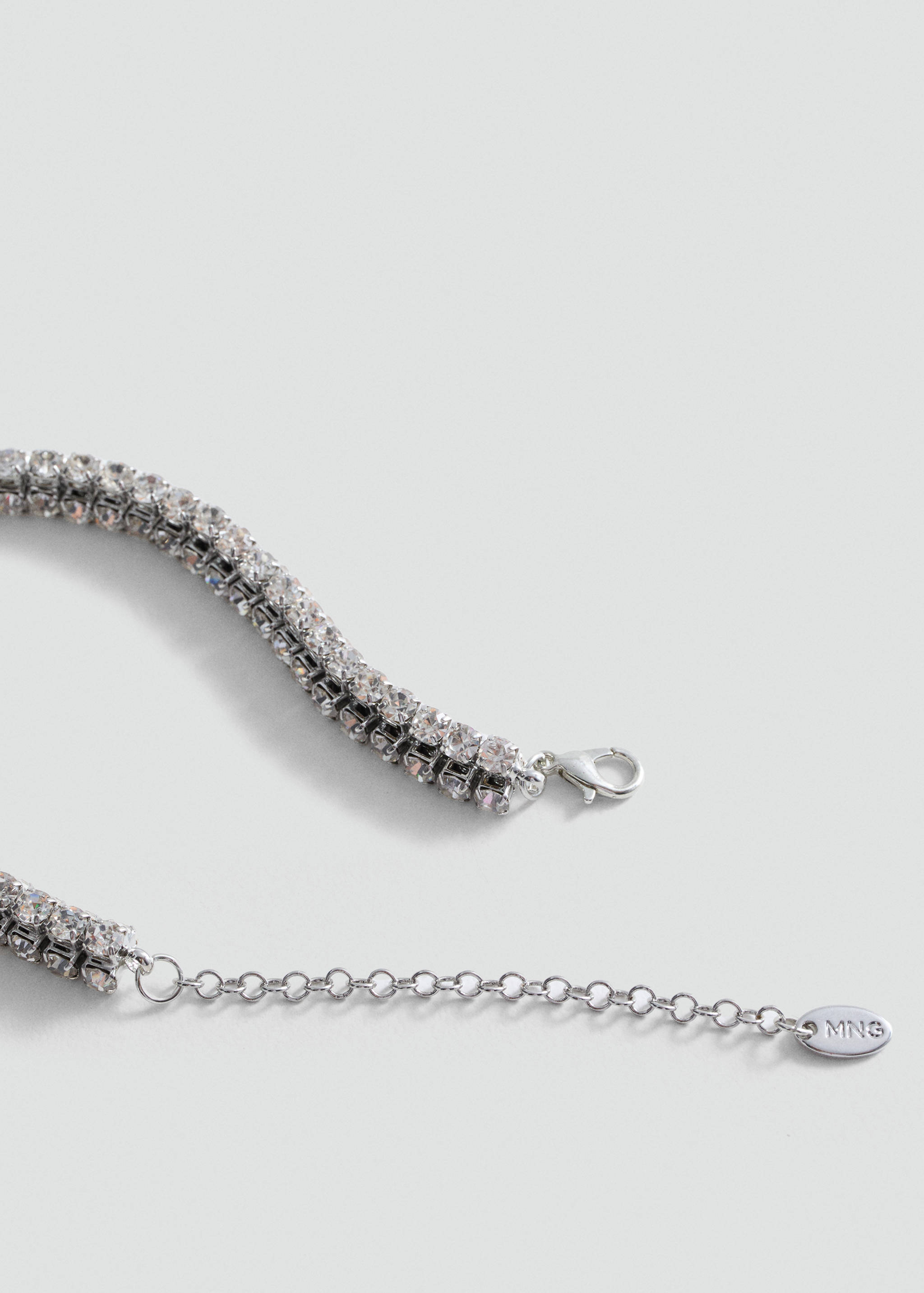 Faceted crystal necklace - Medium plane