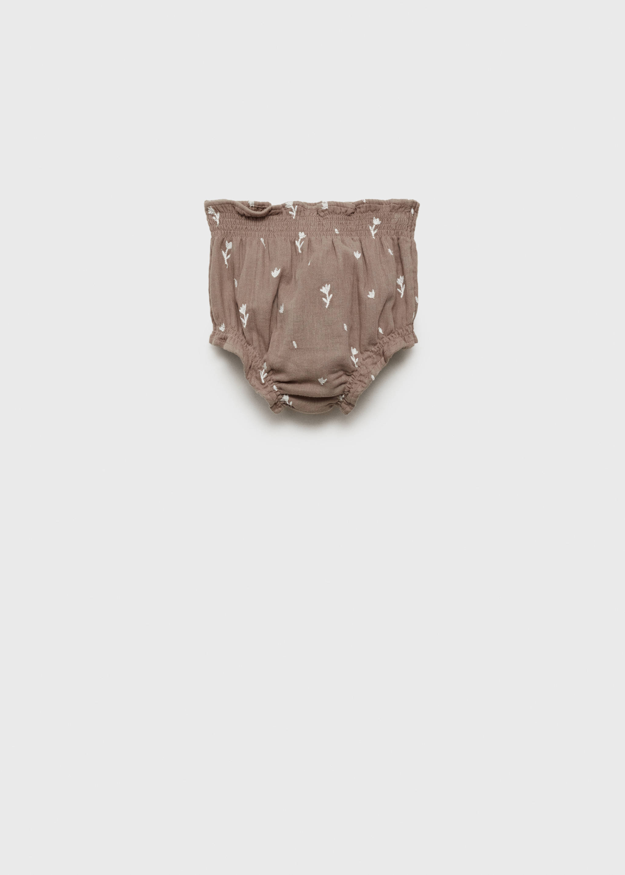 Short brodé à fleurs - Verso de l’article